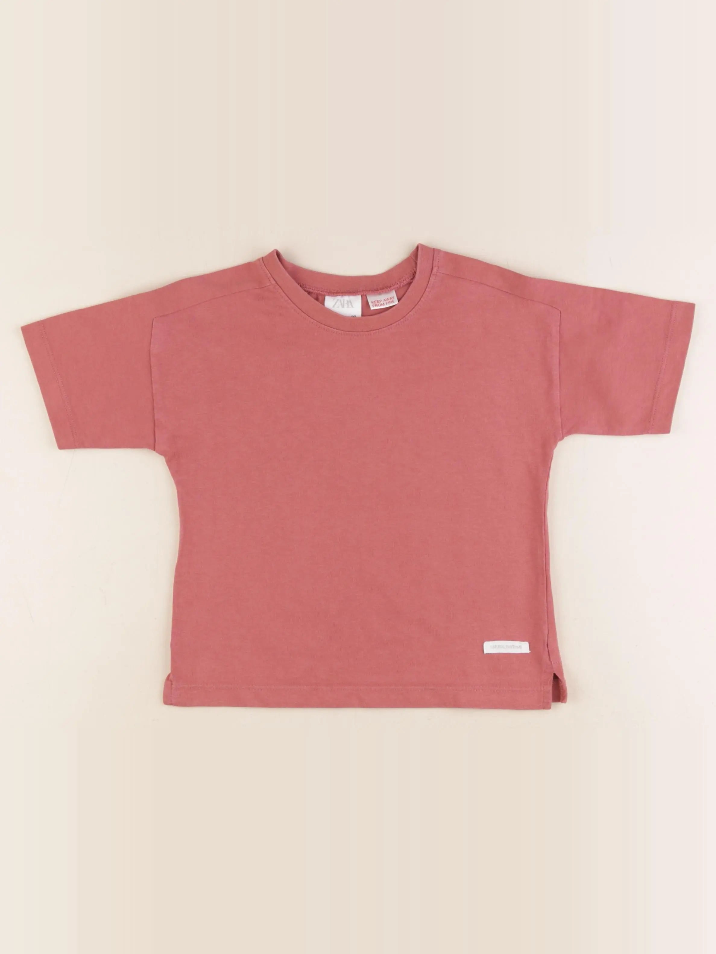 Zara - tee-shirt rouge - 2 ans