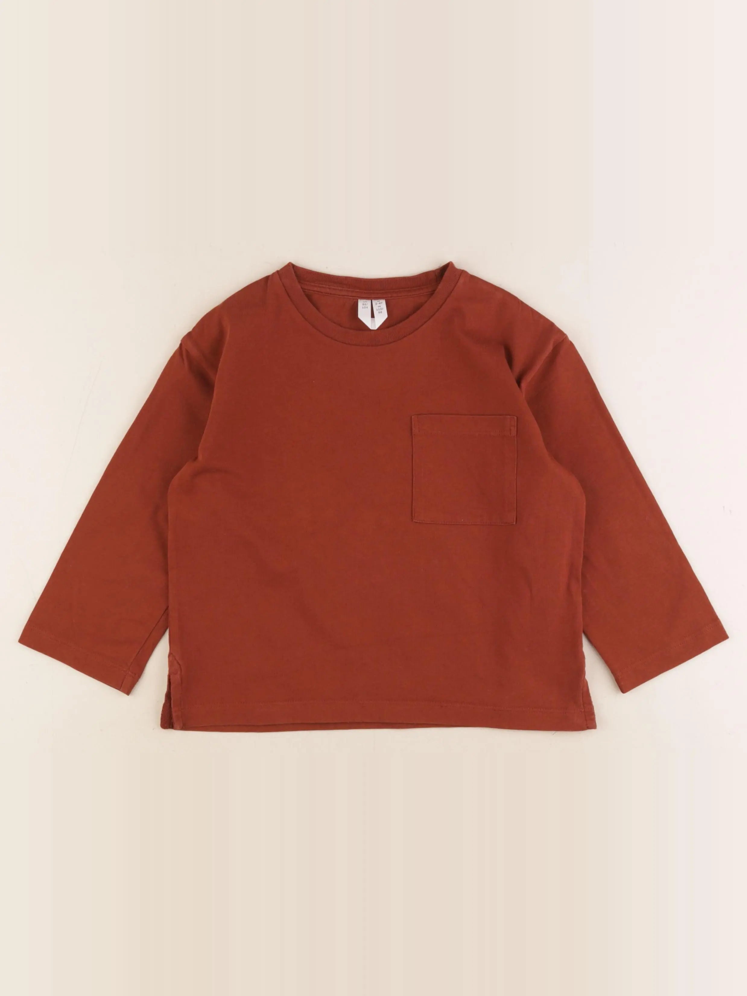 Arket - tee-shirt marron - 2/4 ans