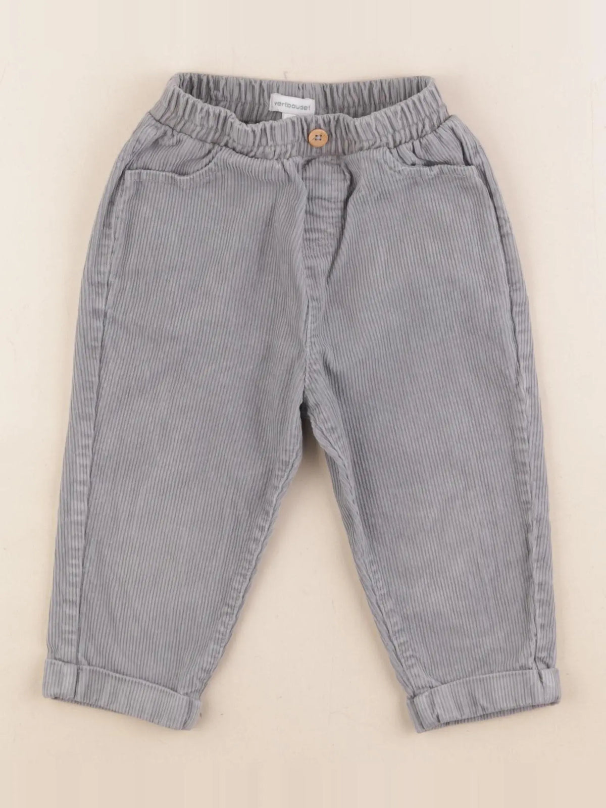 Vertbaudet - pantalon bleu - 18 mois