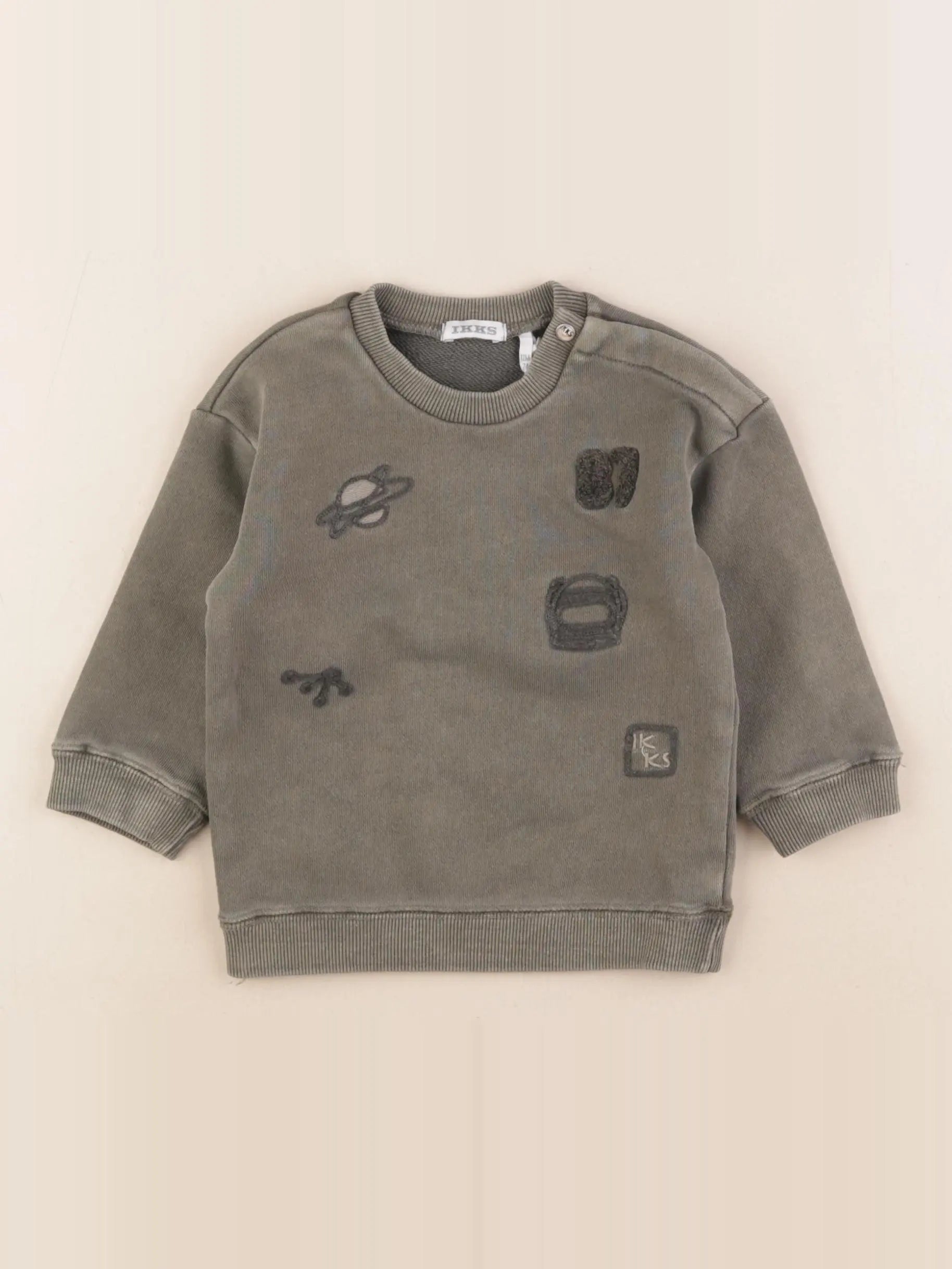 IKKS - sweat vert - 12 mois