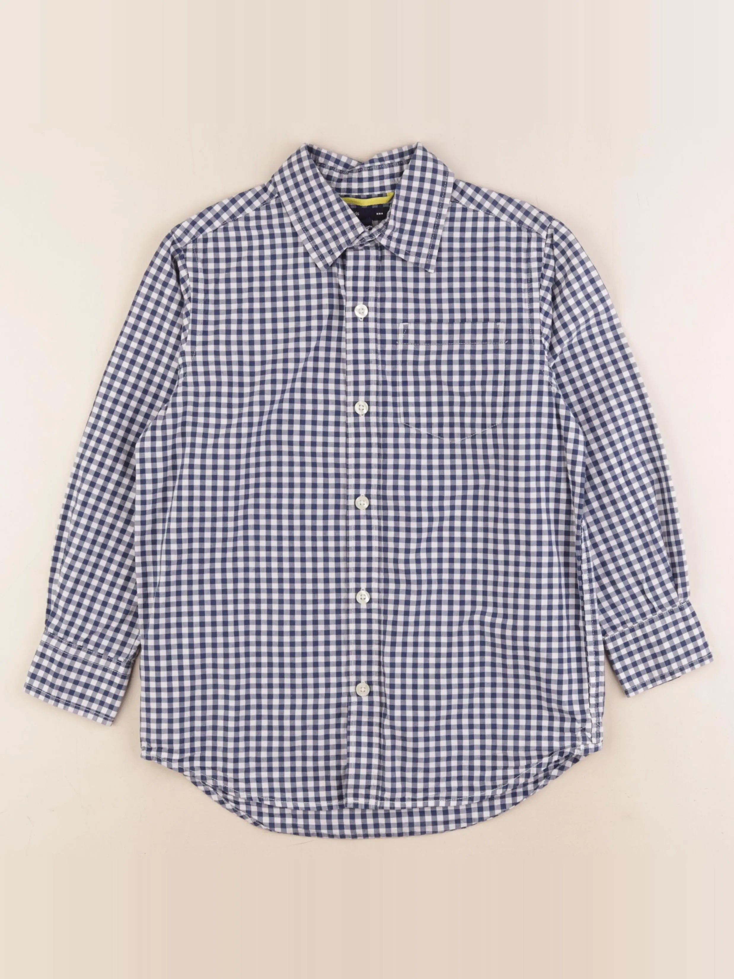 GAP - chemise blanc, bleu - 6/7 ans