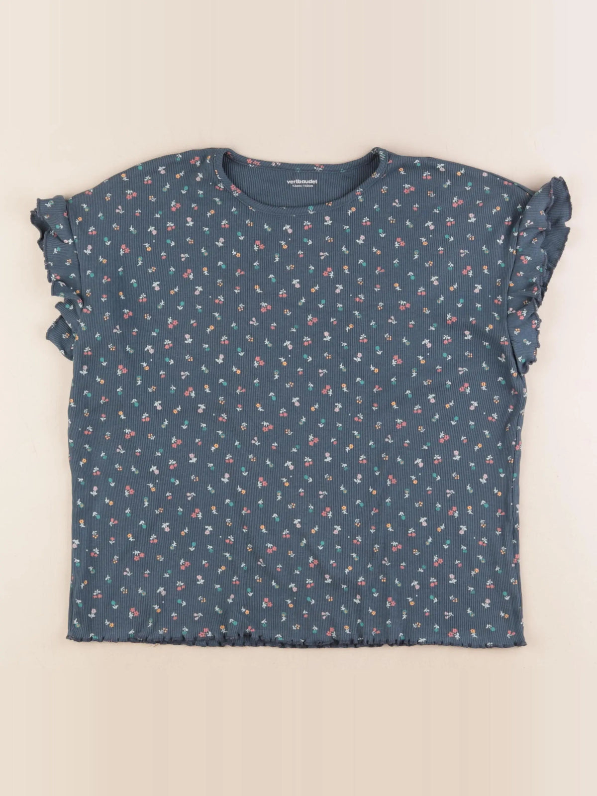 Vertbaudet - tee-shirt bleu - 12 ans