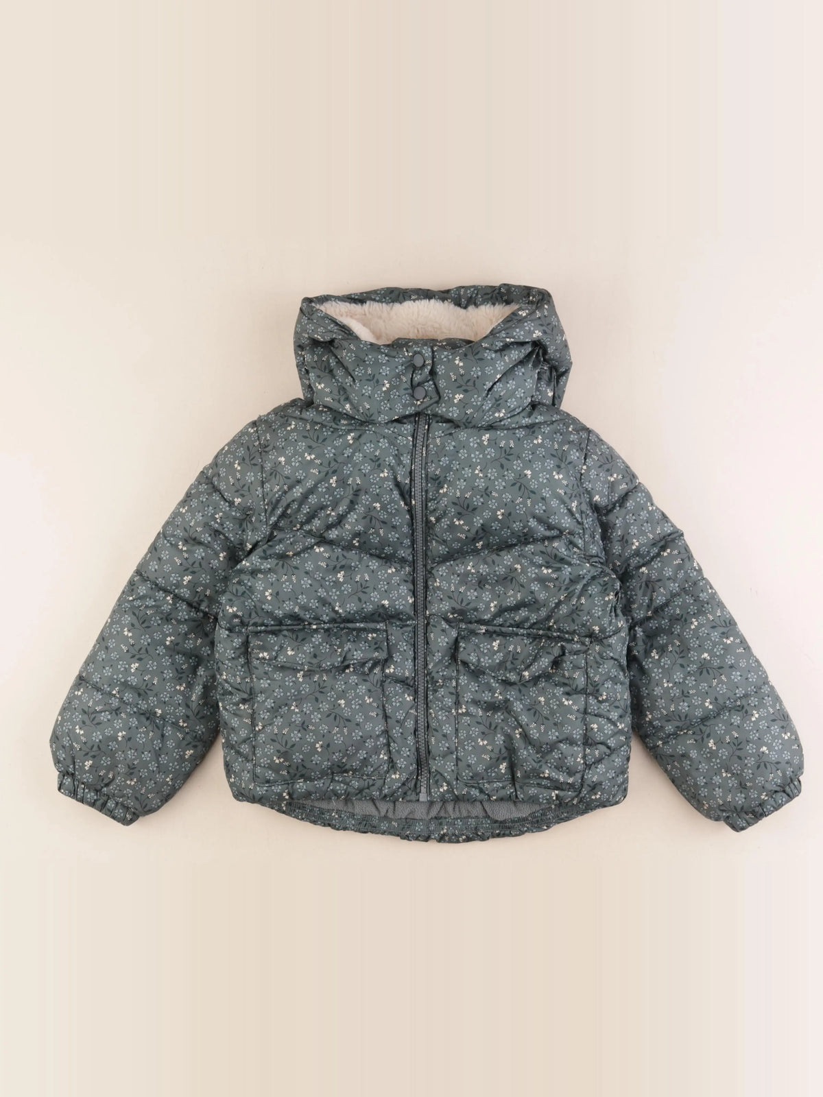 Vertbaudet - doudoune vert - 6 ans