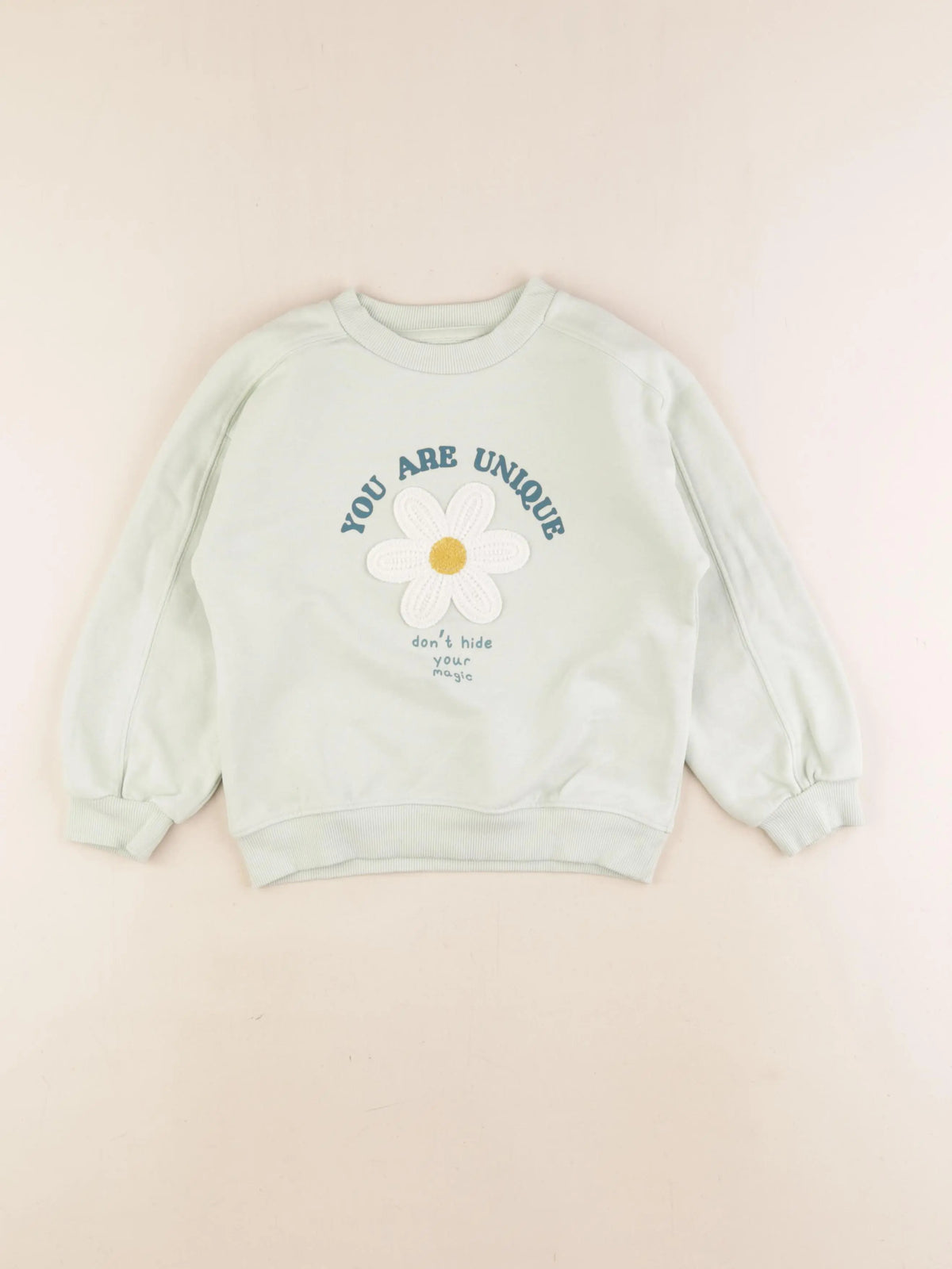 Vertbaudet - sweat vert - 6 ans