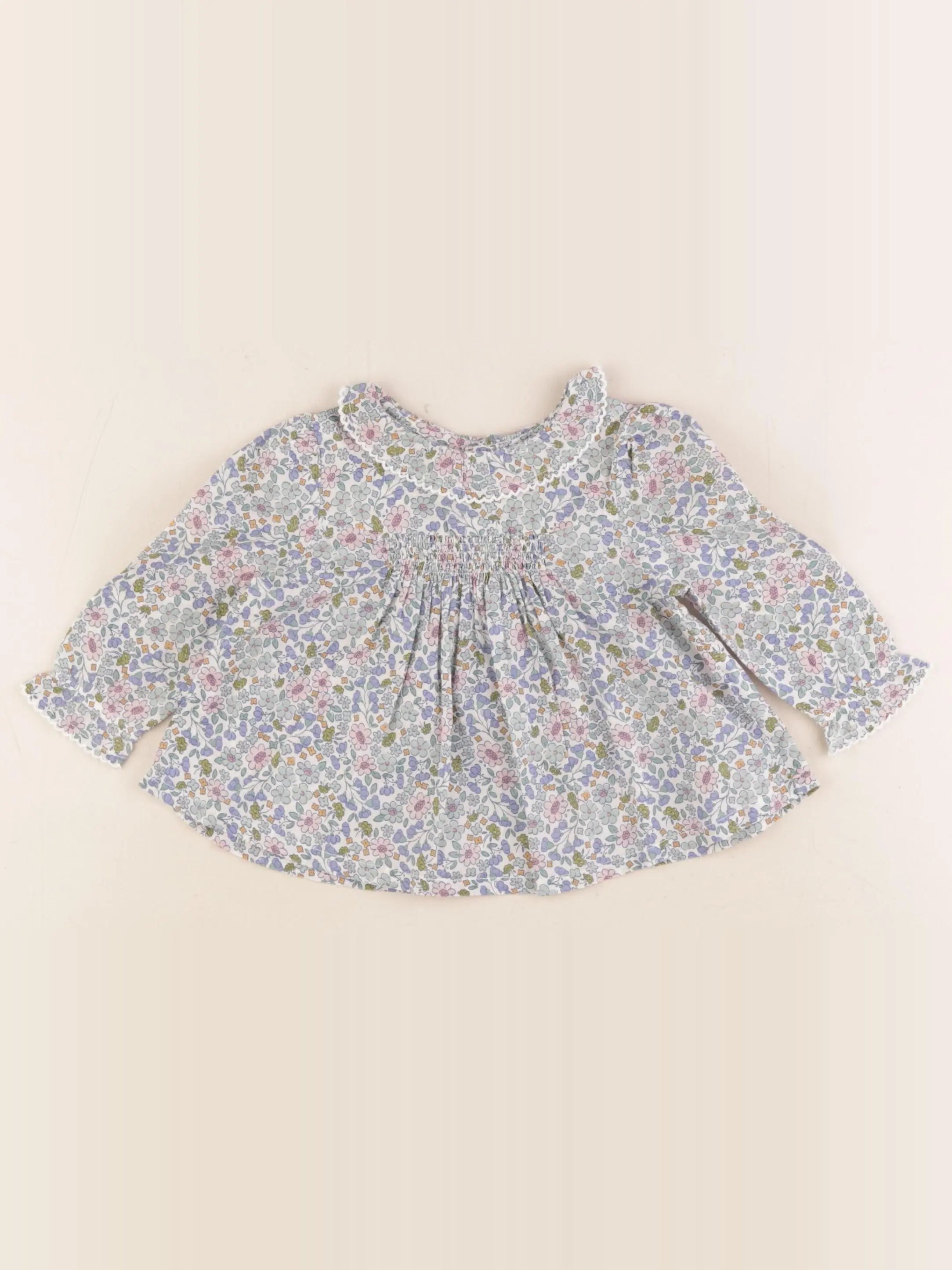 Boutchou - blouse multicolore - 6 mois