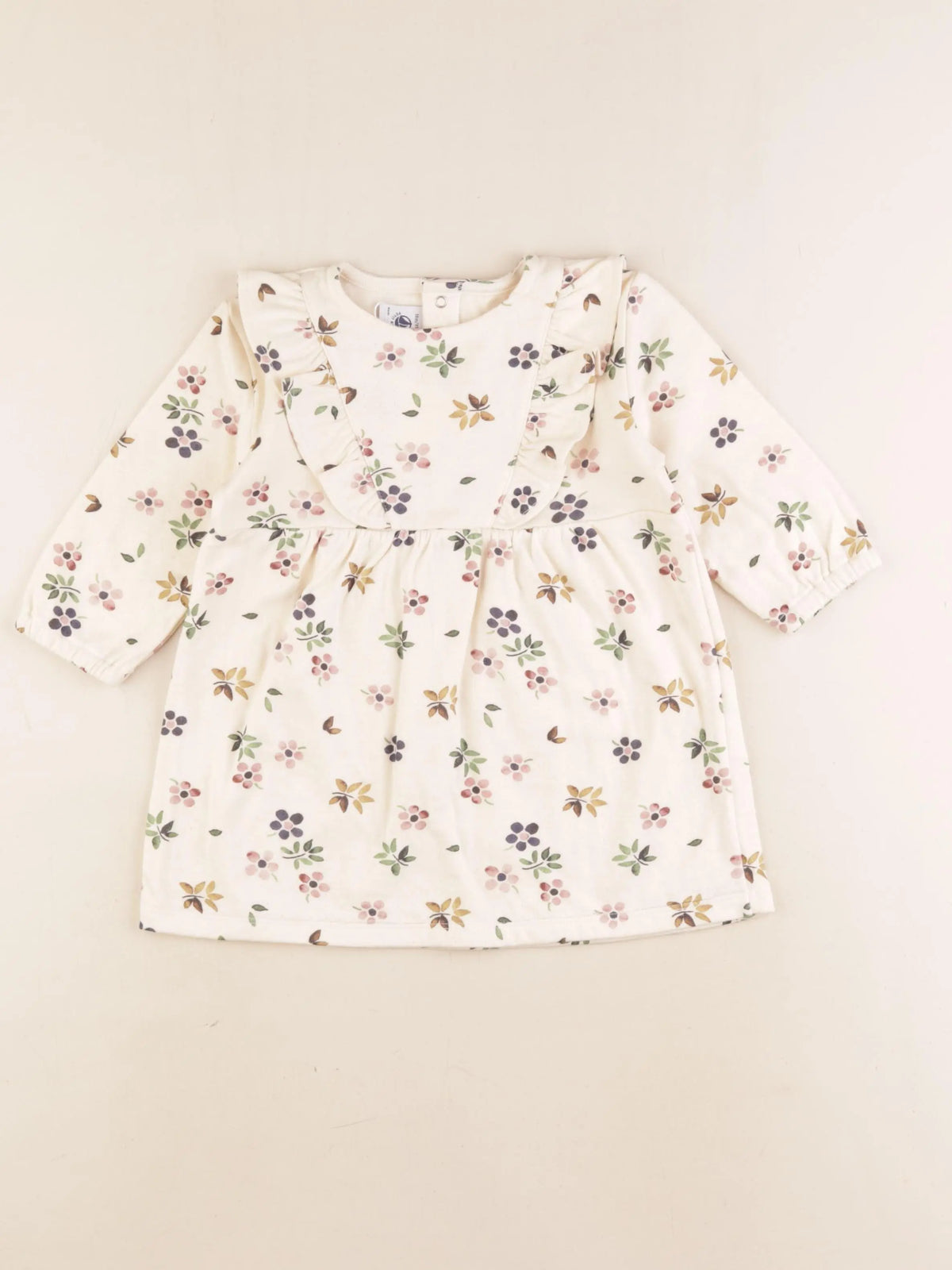 Petit Bateau - robe beige - 18 mois