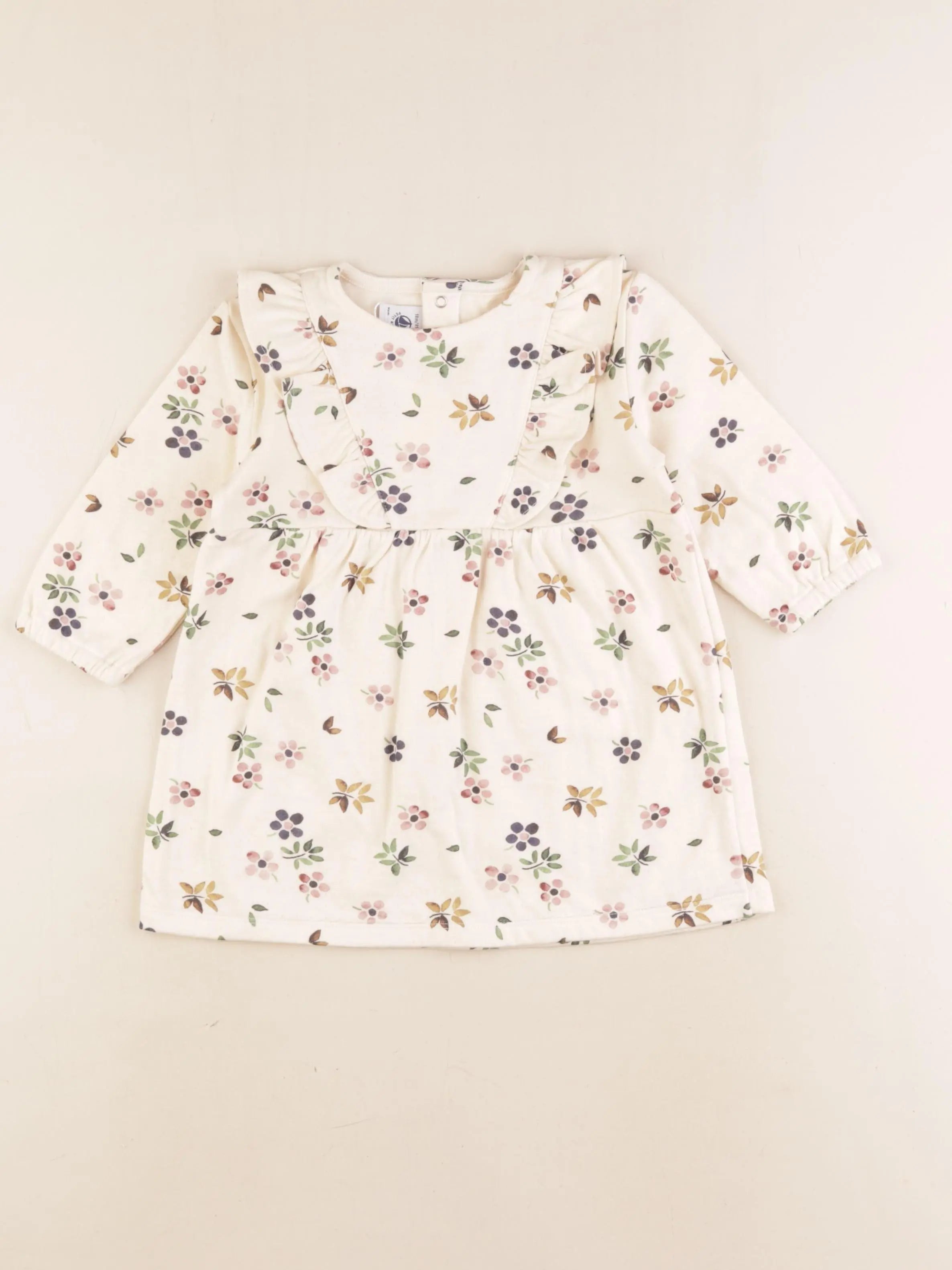 Petit Bateau - robe beige - 18 mois