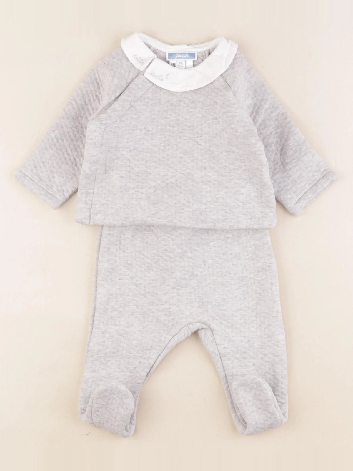 Jacadi - pyjama coton gris - 6 mois