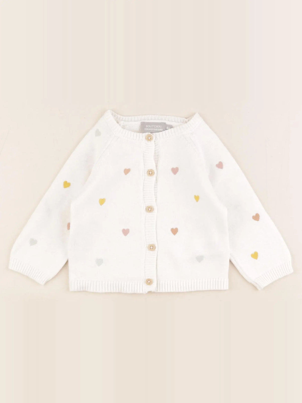 Boutchou - gilet beige - 6 mois