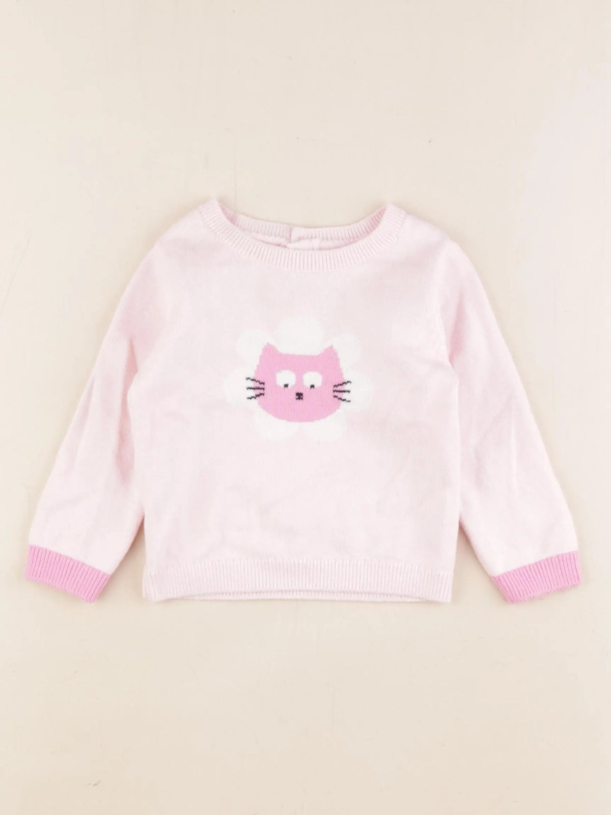 Jacadi - pull rose - 12 mois