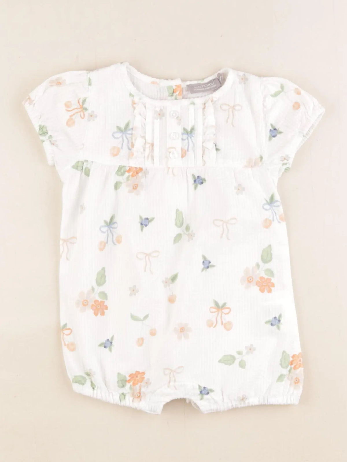 Boutchou - combinaison blanc - 6 mois