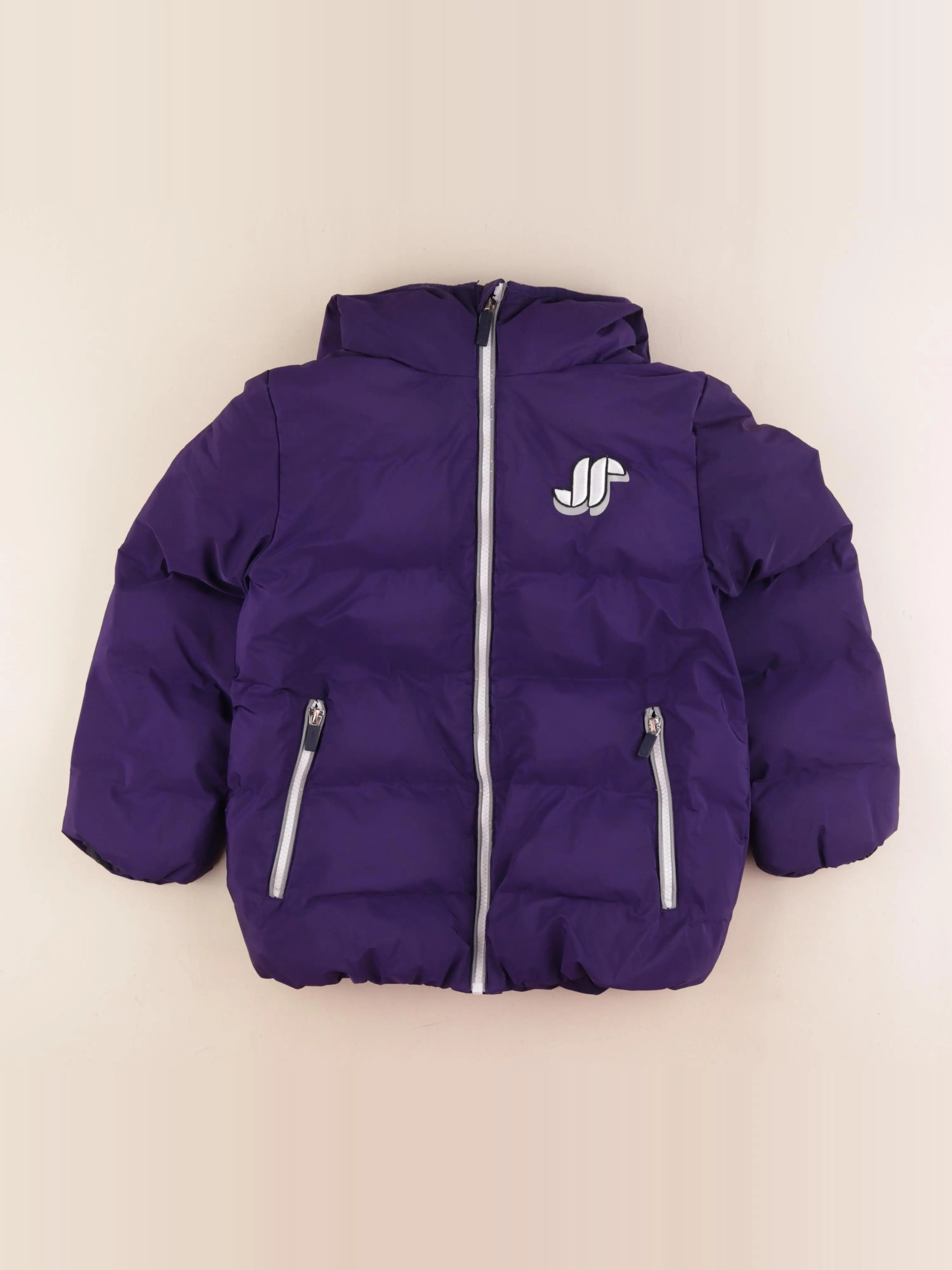 Jacadi - doudoune violet, argent - 8 ans