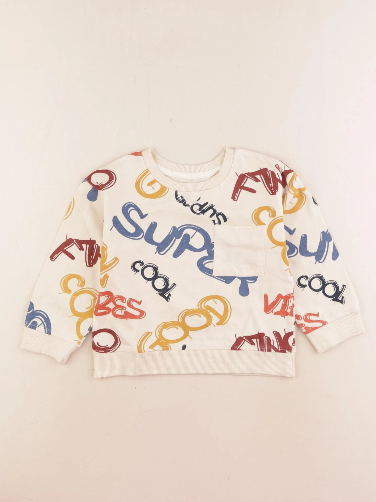 Vertbaudet - tee-shirt beige - 4 ans