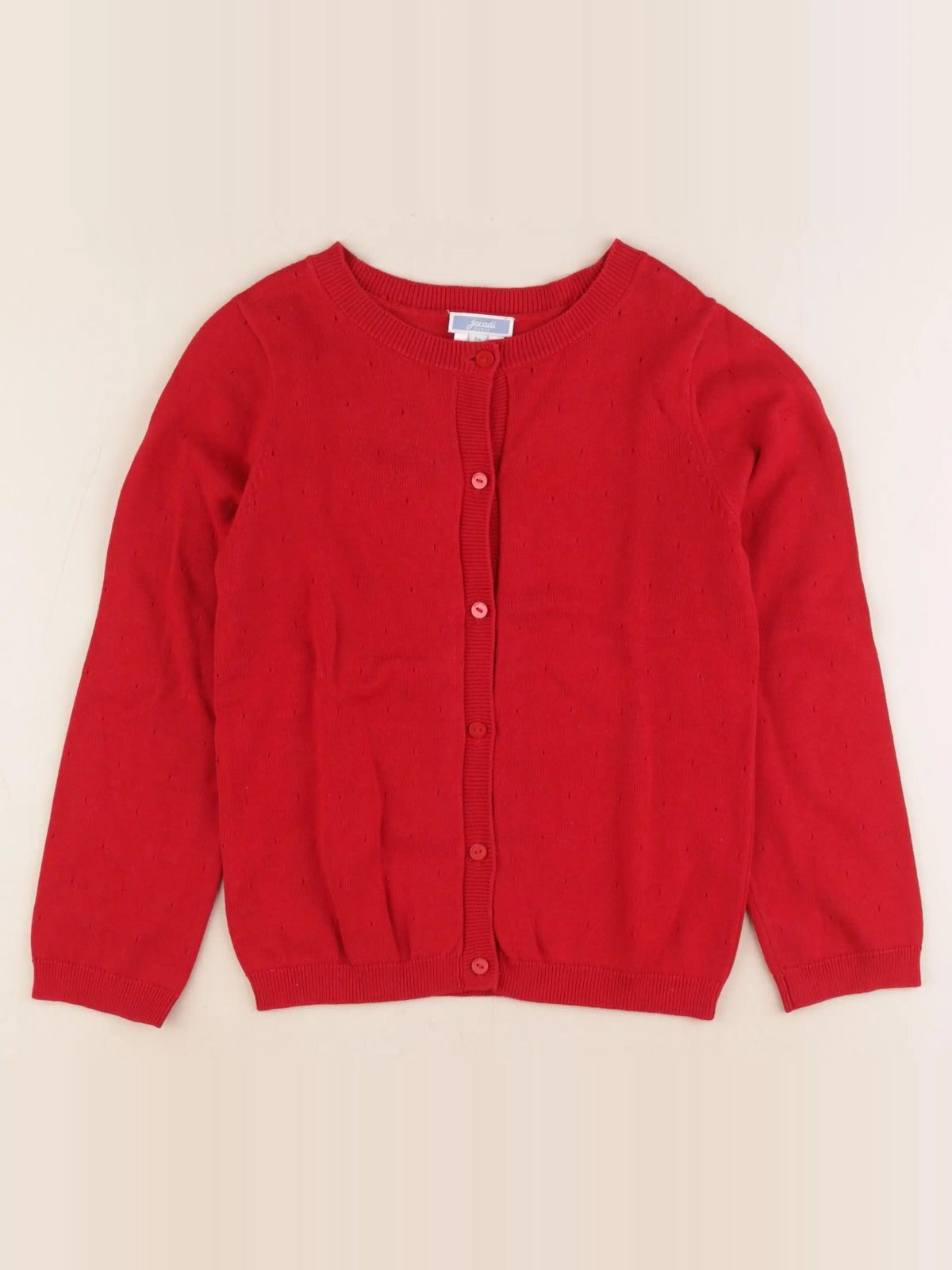 Jacadi - gilet rouge - 8 ans