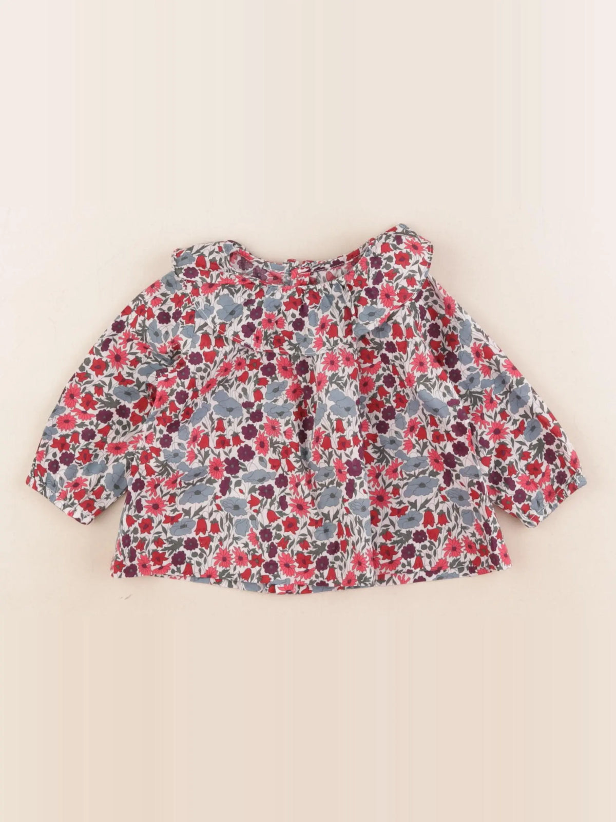 Jacadi - blouse liberty multicolore - 6 mois