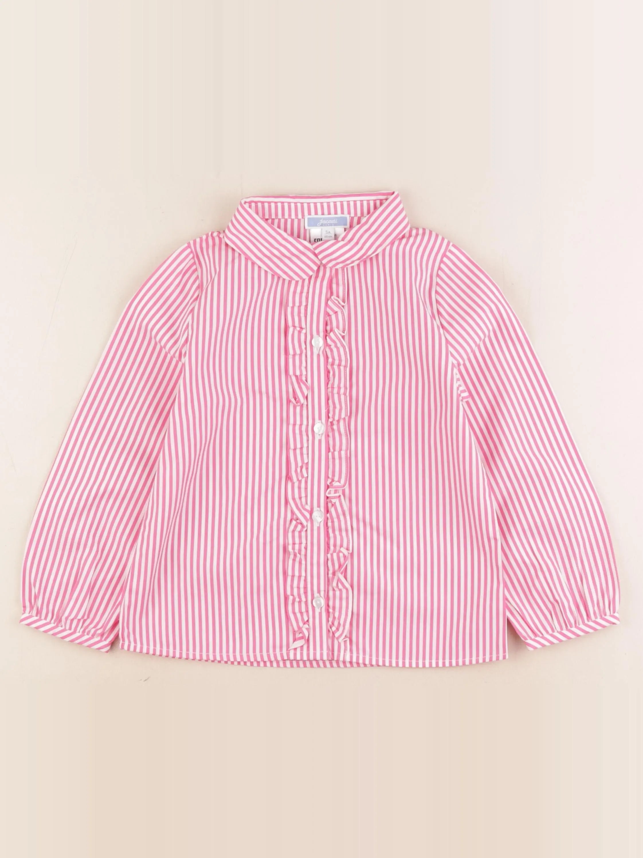 Jacadi - blouse blanc, rose - 5 ans