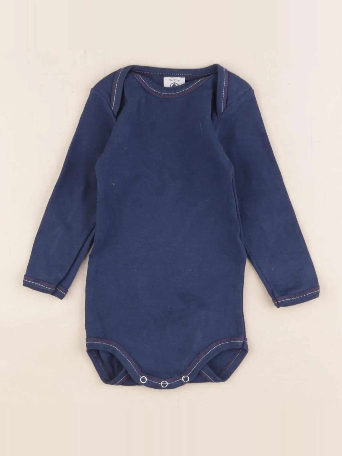 Petit Bateau - body bleu - 9 mois