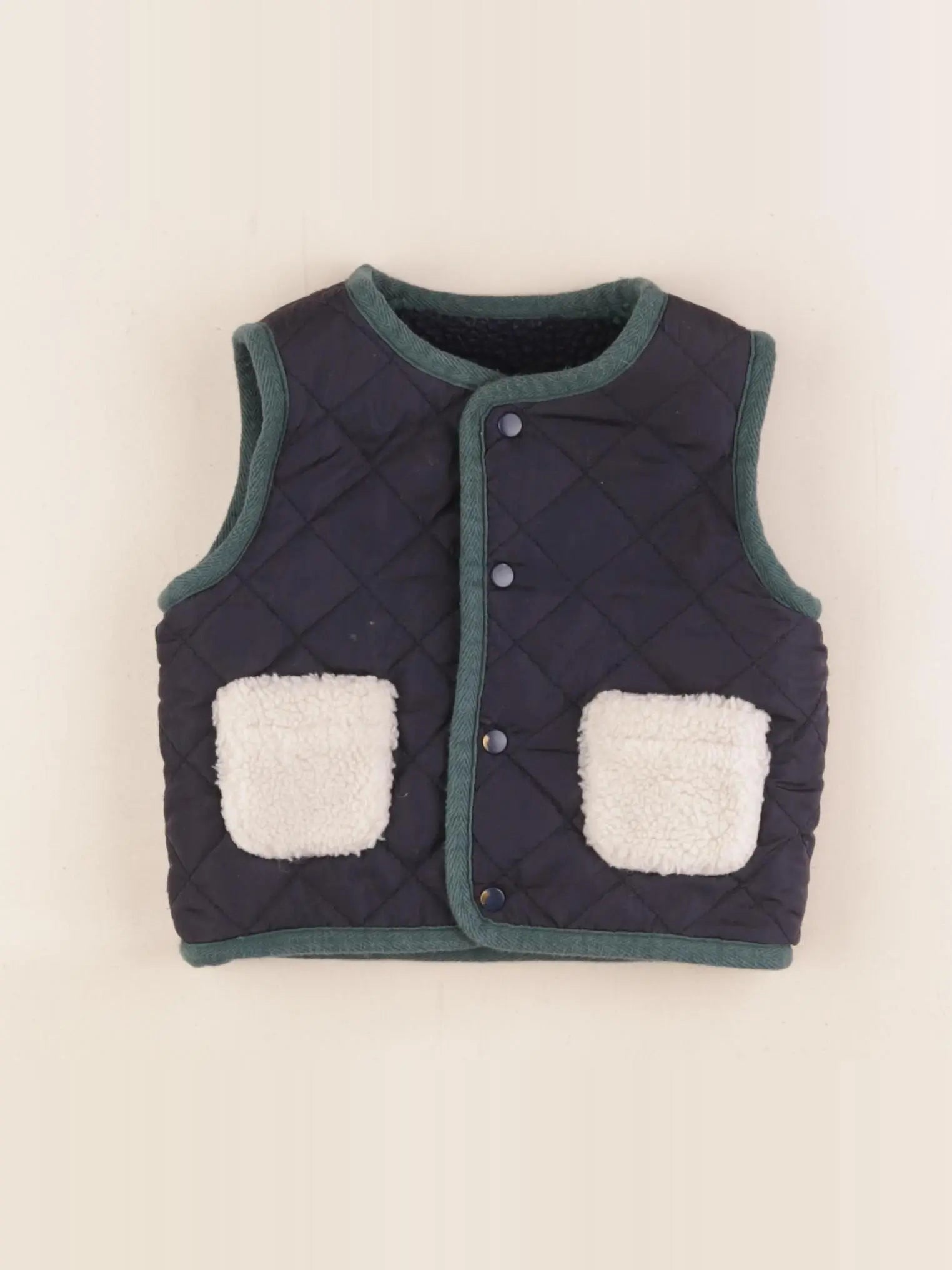 Boutchou - gilet bleu - 9 mois