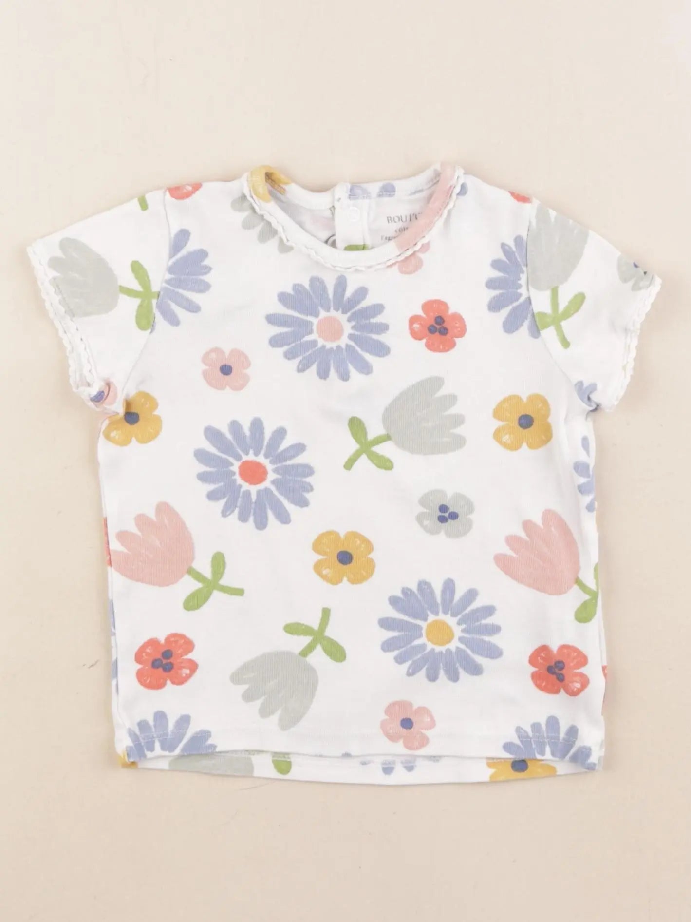 Boutchou - tee-shirt blanc, multicolore - 24 mois