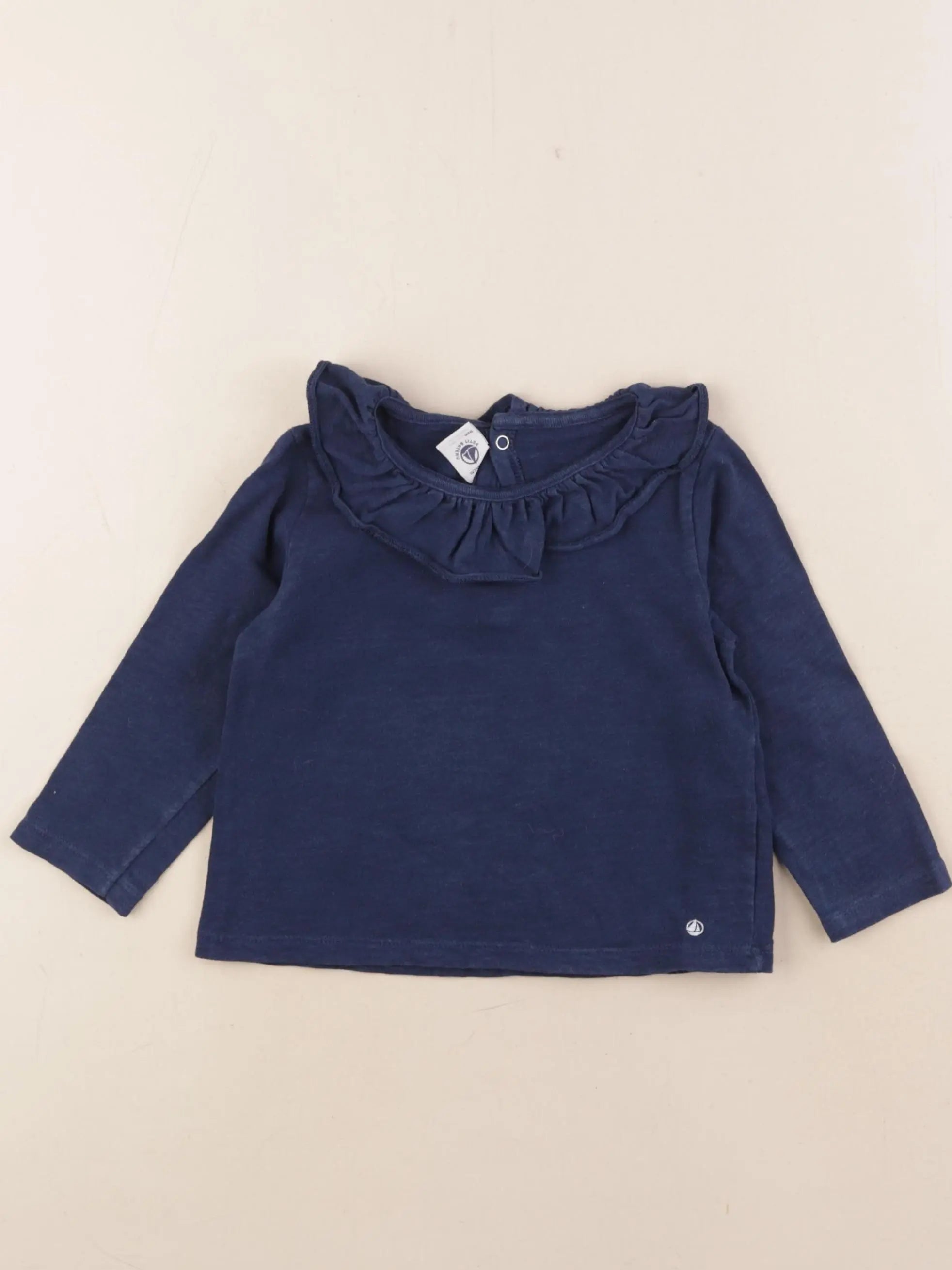 Petit Bateau - tee-shirt bleu - 24 mois