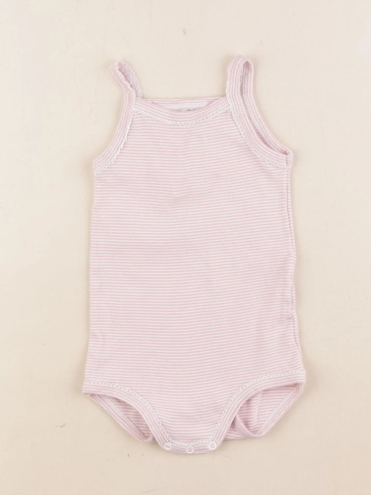 Petit Bateau - body rose - 18 mois