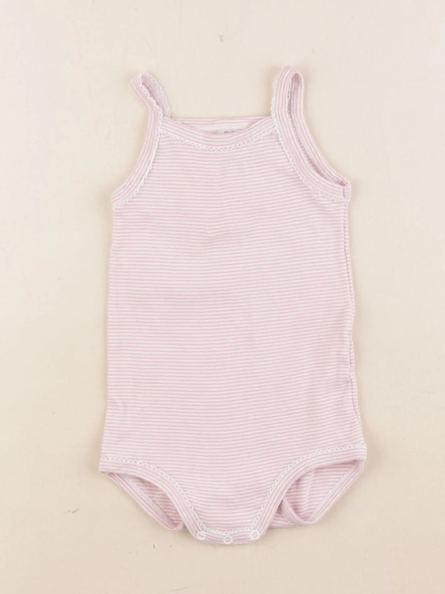 Petit Bateau - body rose - 18 mois