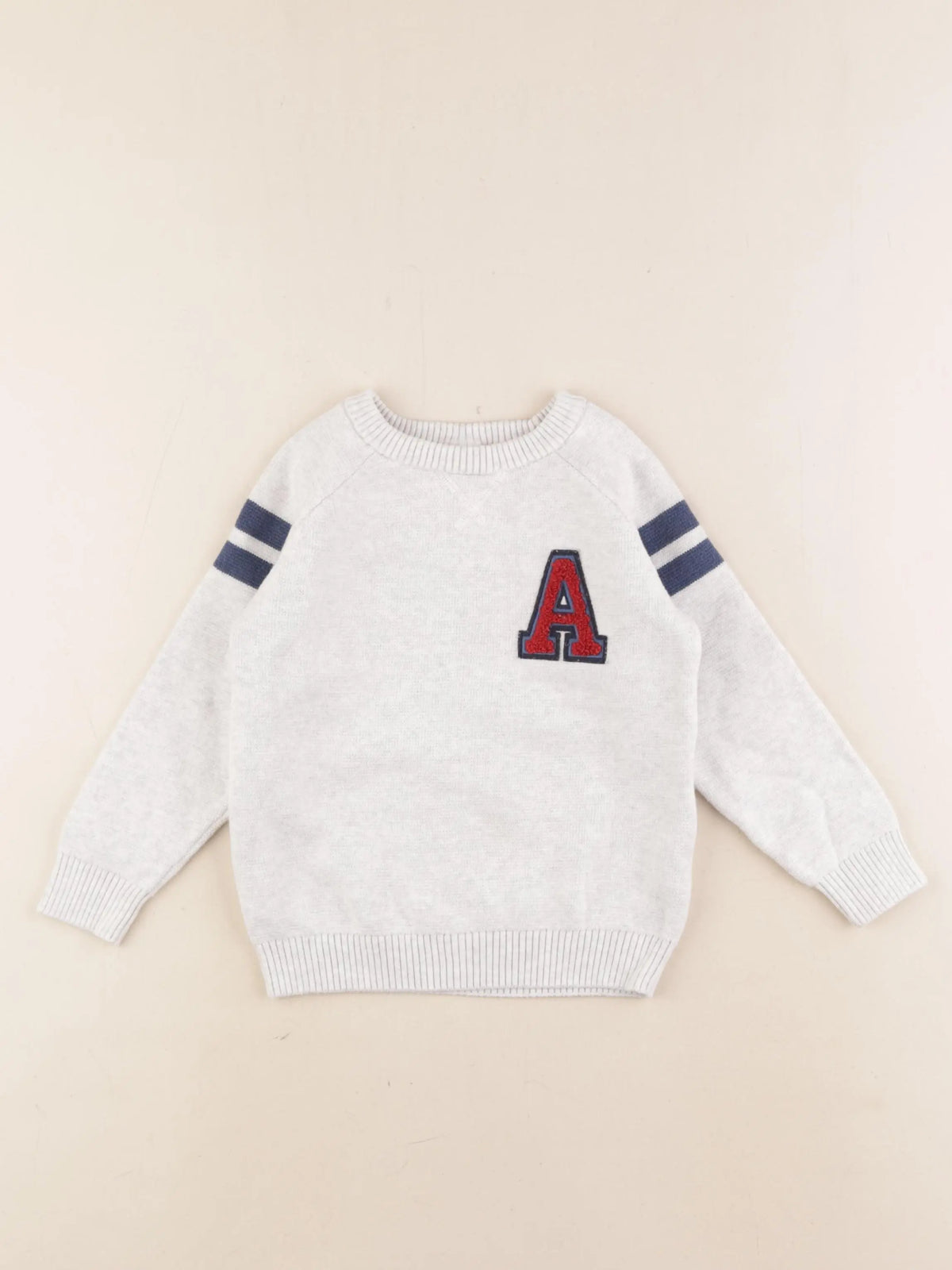Tape à l'oeil - pull gris, bleu - 2/3 ans