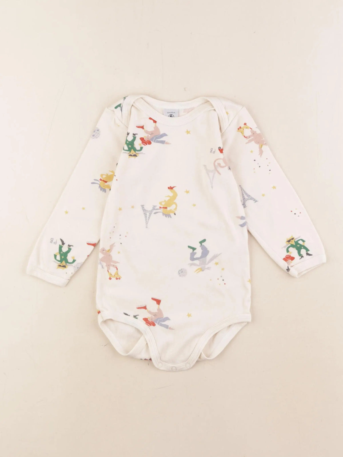 Petit Bateau - body beige - 36 mois