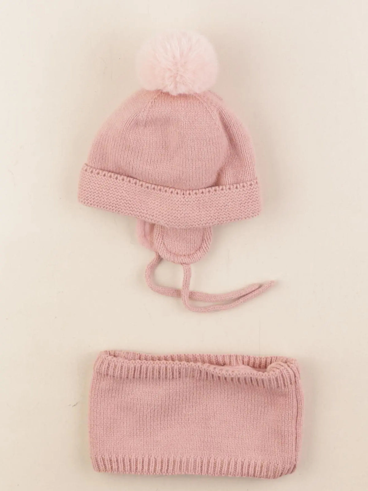 Vertbaudet - ensemble bonnet/tour de cou - 3/6 mois