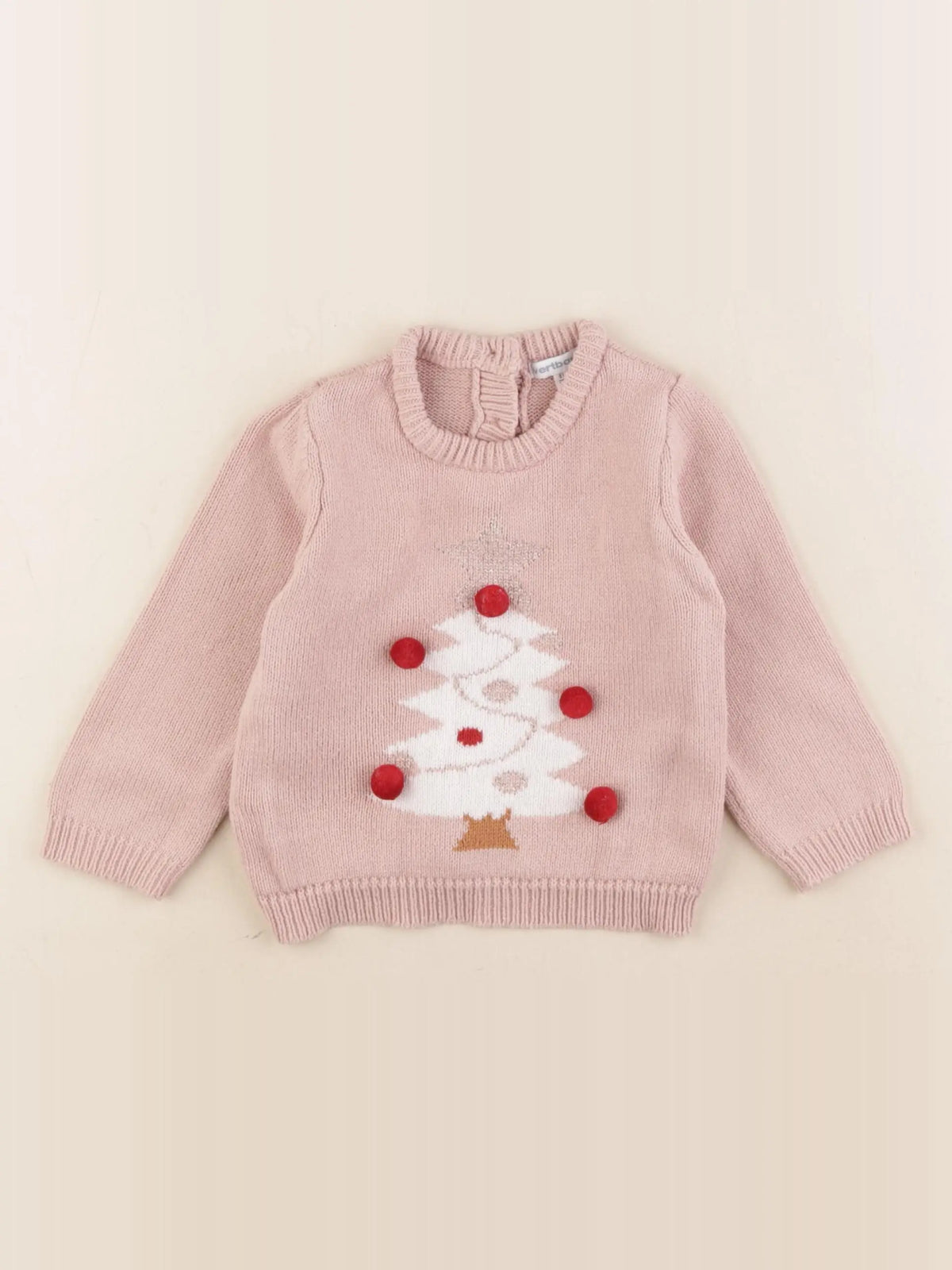 Vertbaudet - pull rose - 18 mois