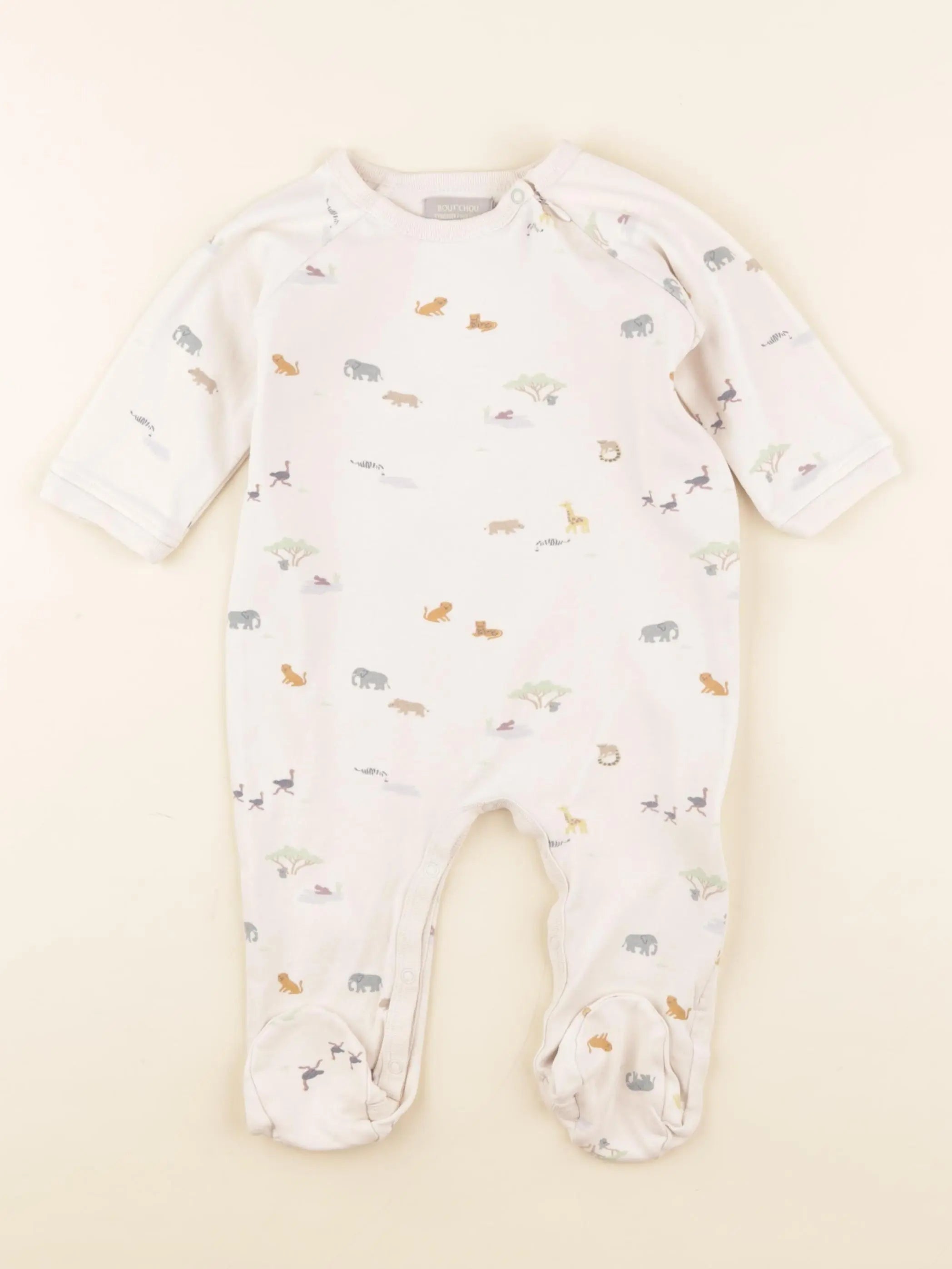 Boutchou - pyjama coton beige - 9 mois
