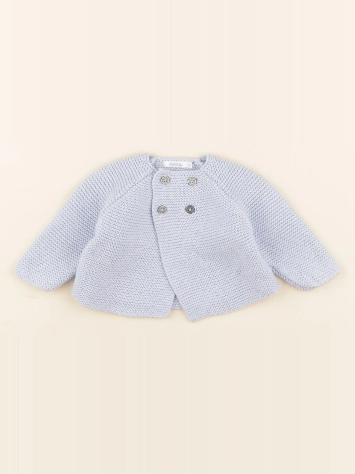 Boutchou - gilet bleu - 3 mois