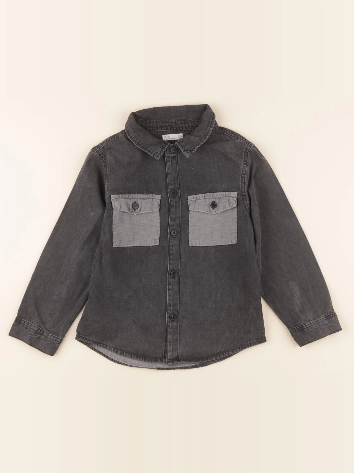 Little Cigogne - chemise gris - 6 ans