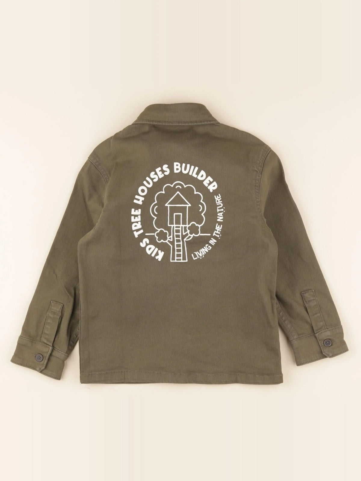 Vertbaudet - veste imprimé au dos vert - 6 ans