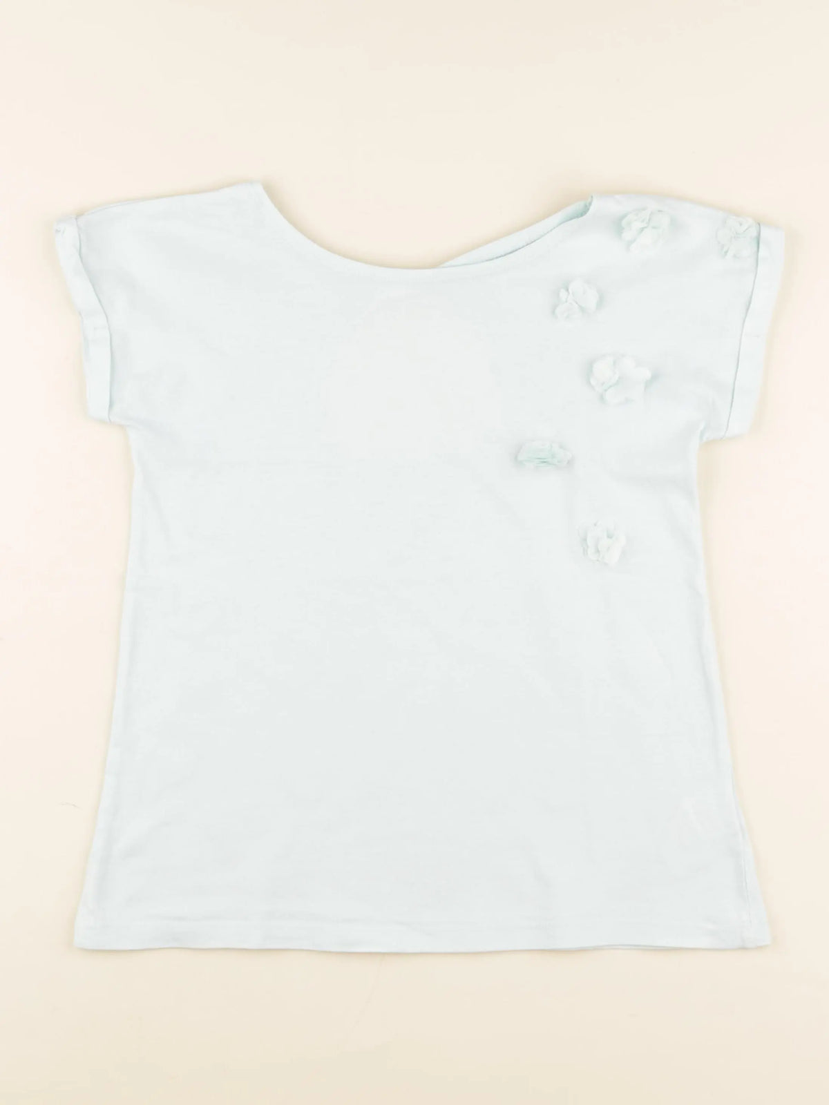 Vertbaudet - tee-shirt vert, bleu - 10 ans