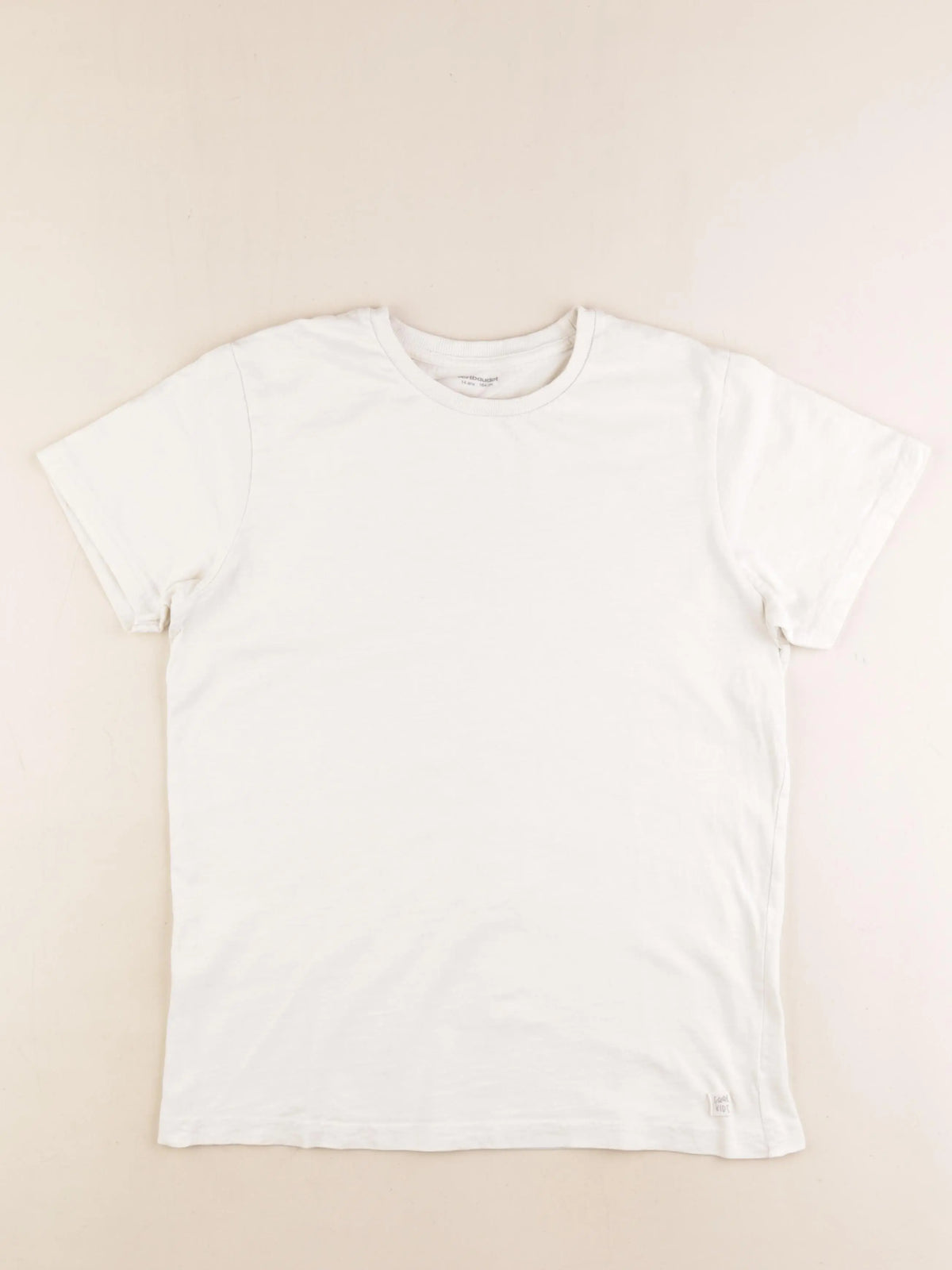 Vertbaudet - tee-shirt beige - 14 ans