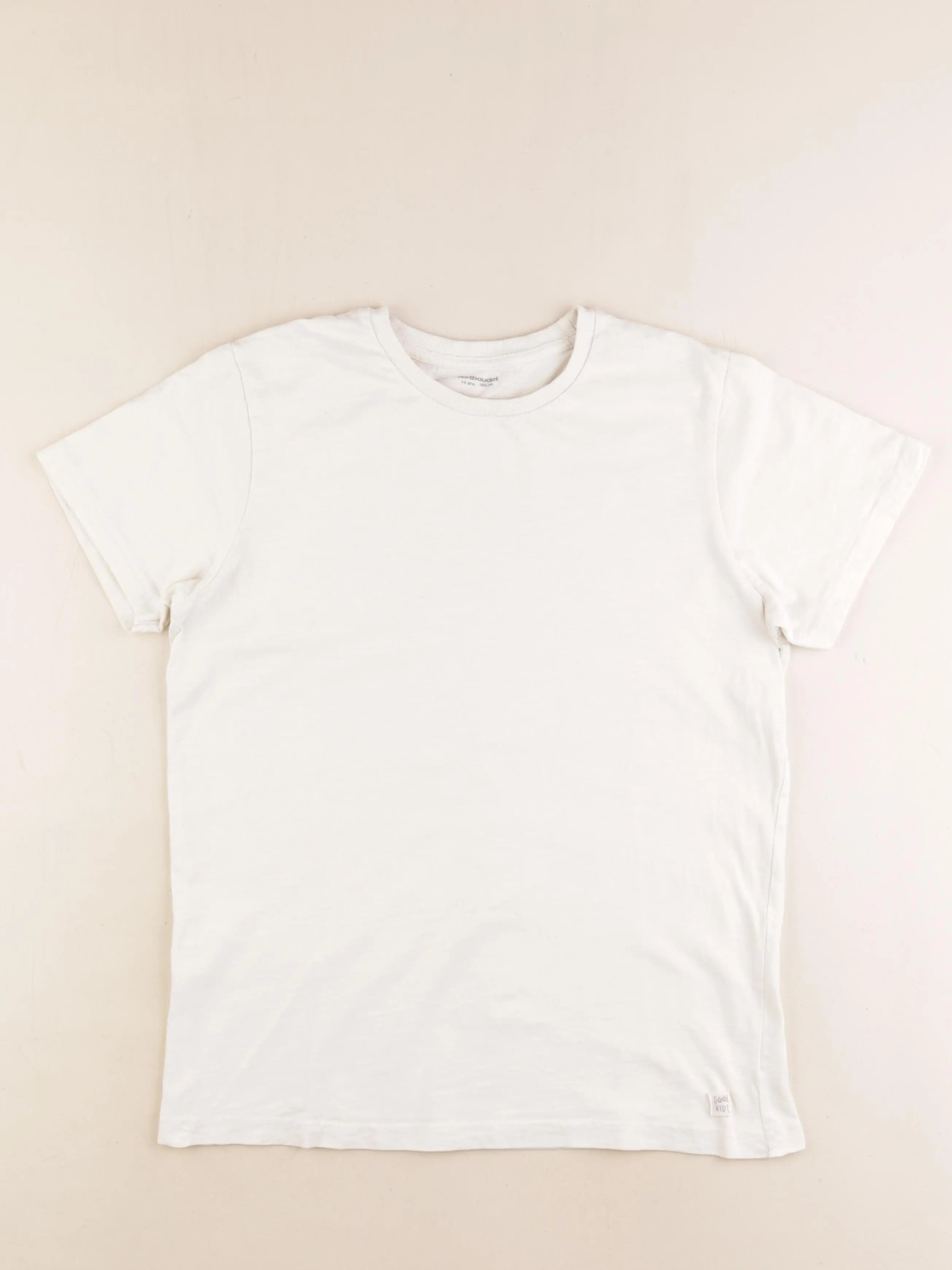 Vertbaudet - tee-shirt beige - 14 ans