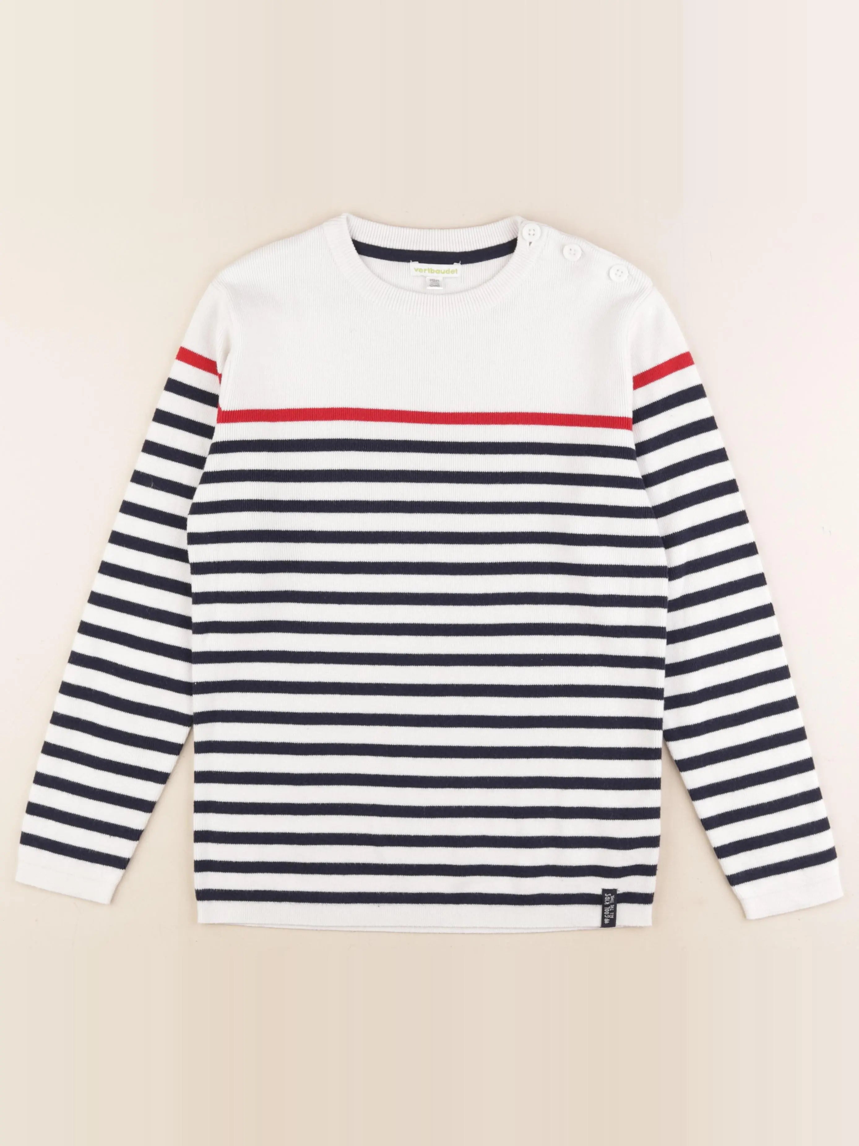 Vertbaudet - pull multicolore - 12 ans