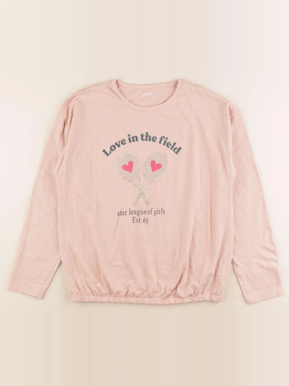 Vertbaudet - tee-shirt rose - 12 ans