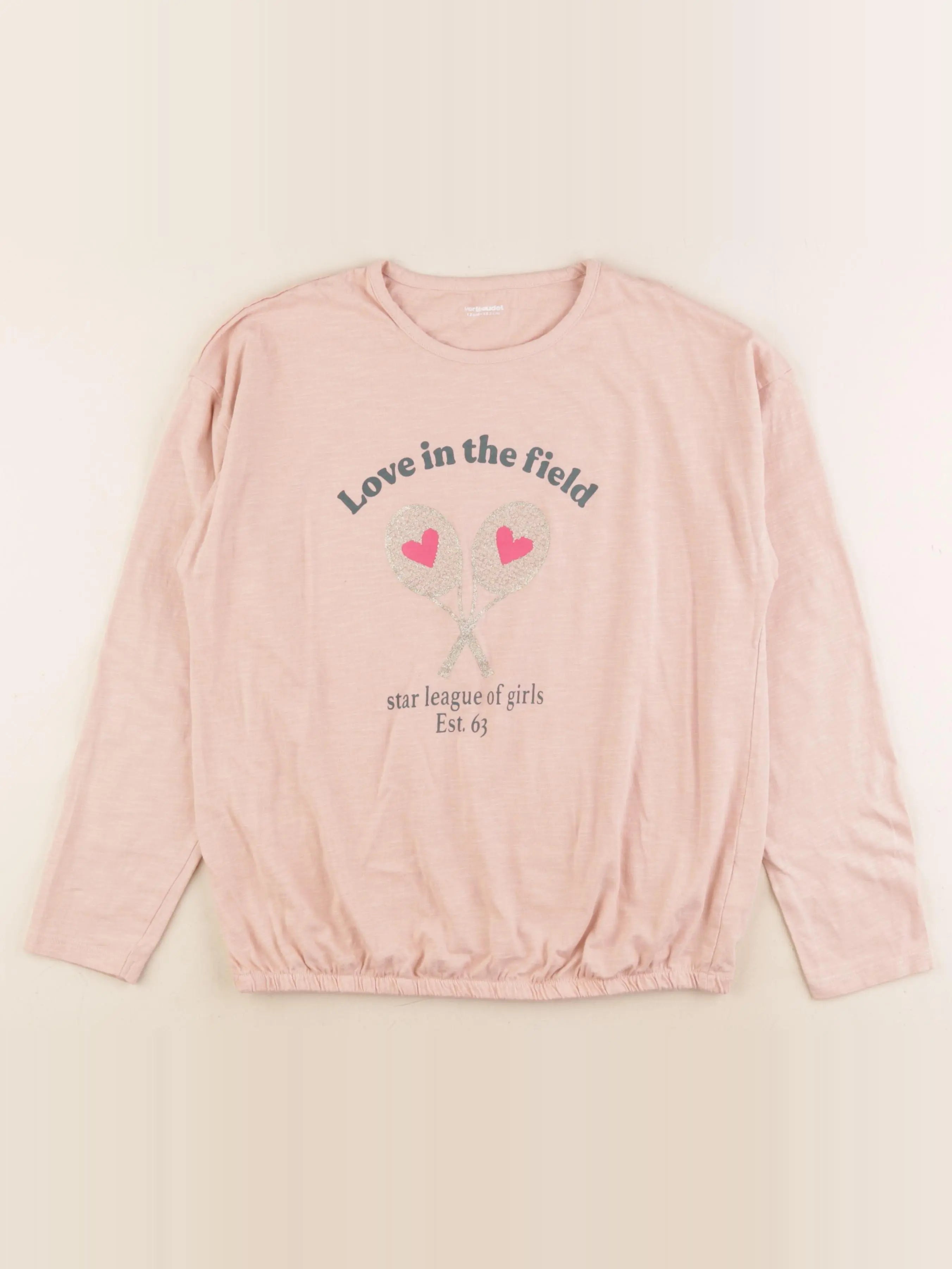 Vertbaudet - tee-shirt rose - 12 ans