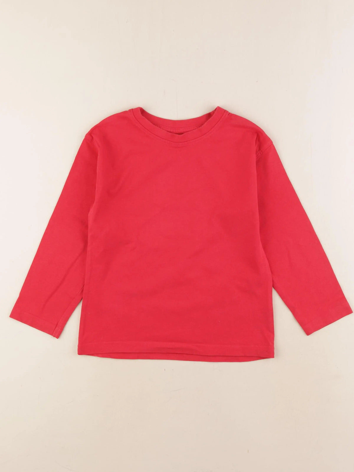 Vertbaudet - tee-shirt rouge - 6 ans
