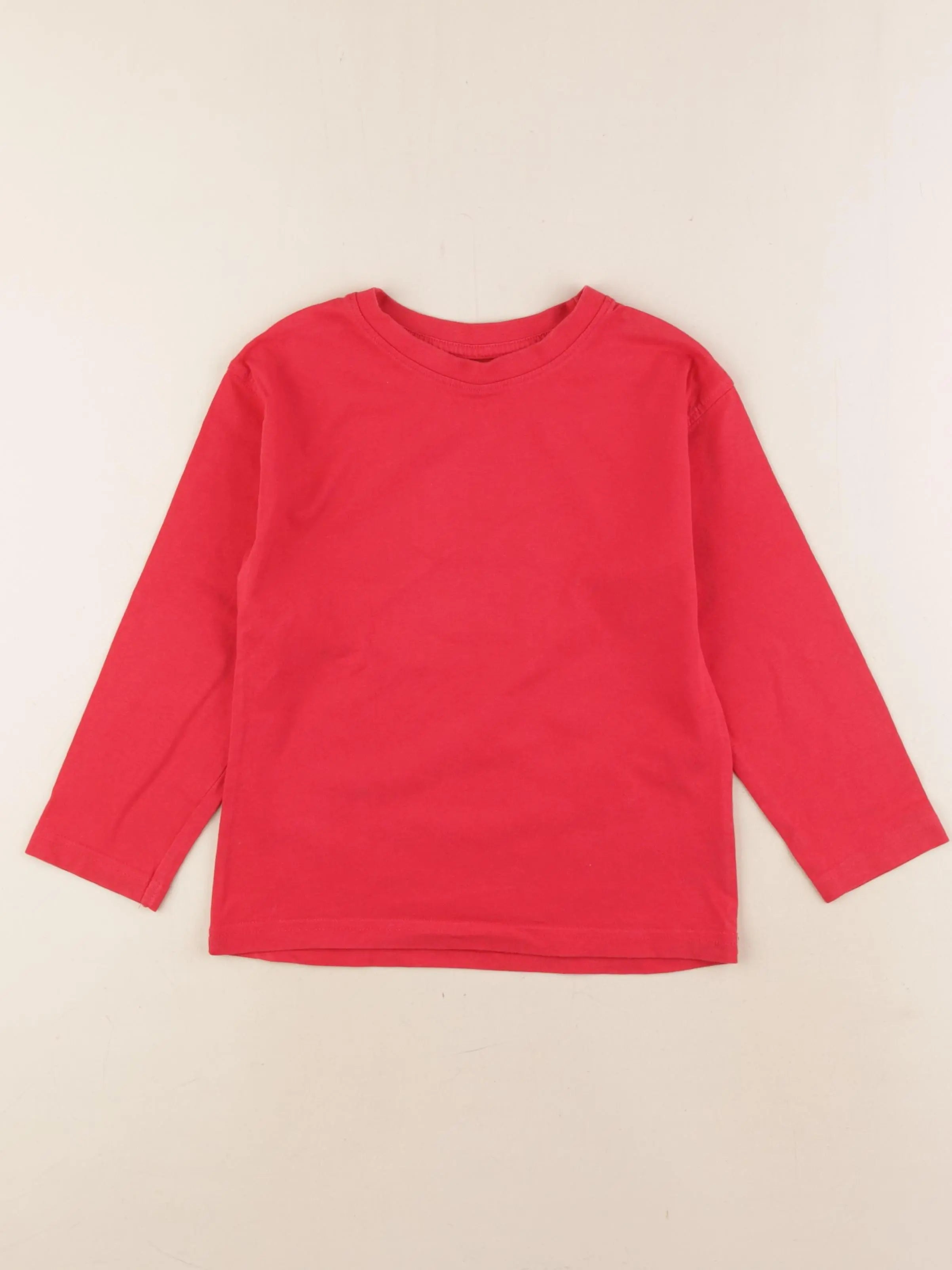 Vertbaudet - tee-shirt rouge - 6 ans