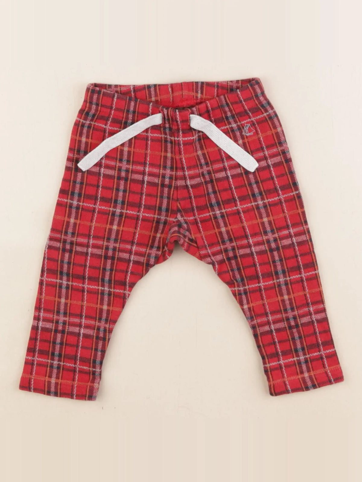 Petit Bateau - pantalon rouge - 12 mois