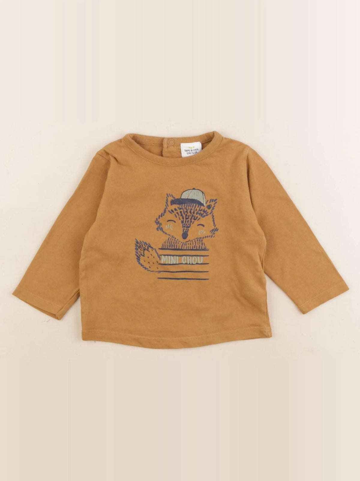 Tape à l'oeil - tee-shirt marron - 12 mois