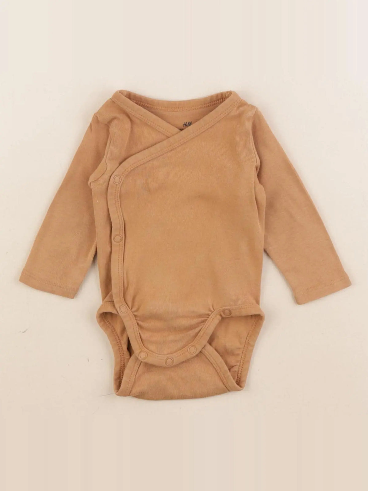 H&M - body marron - 1/2 mois