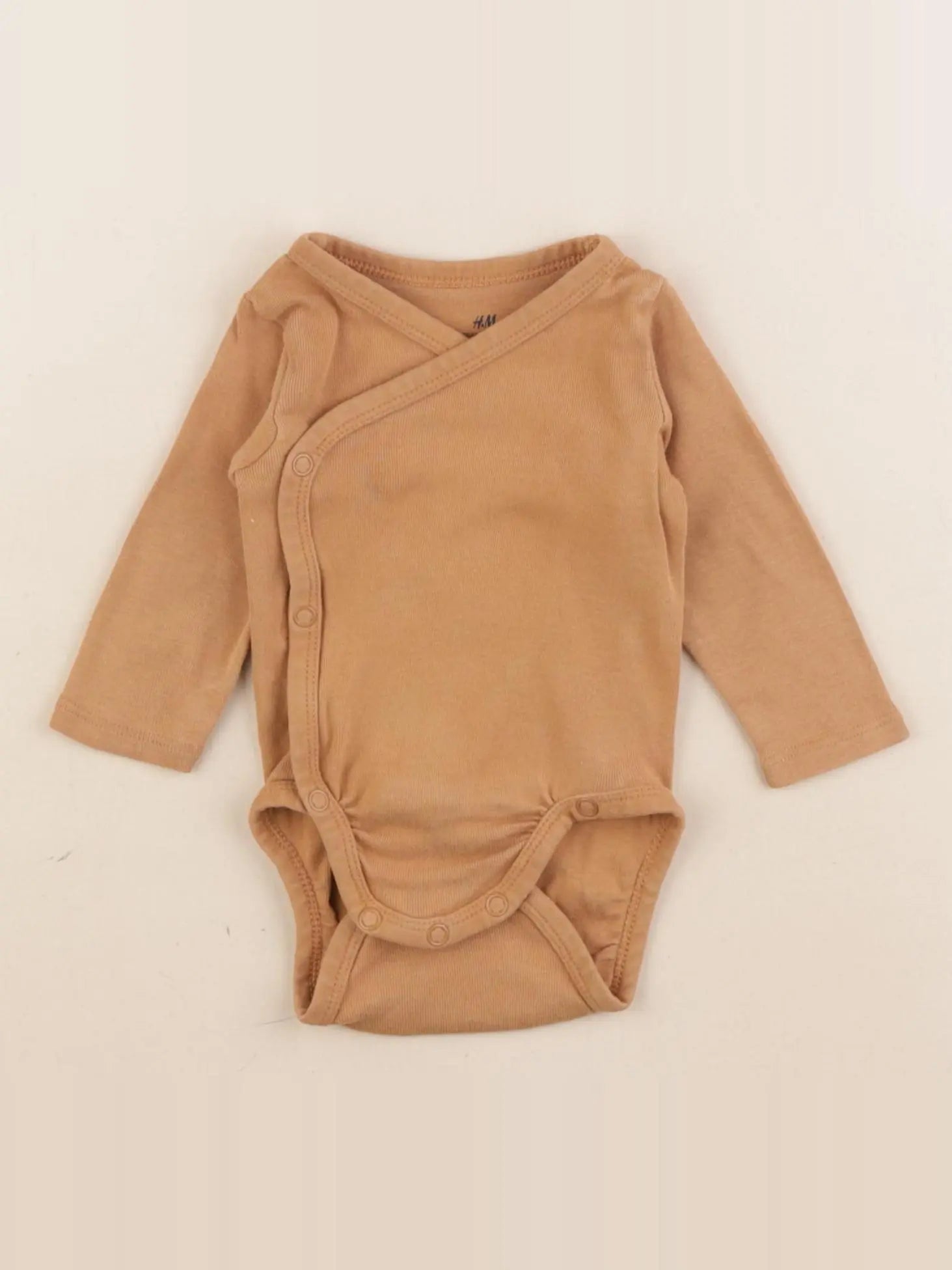 H&M - body marron - 1/2 mois