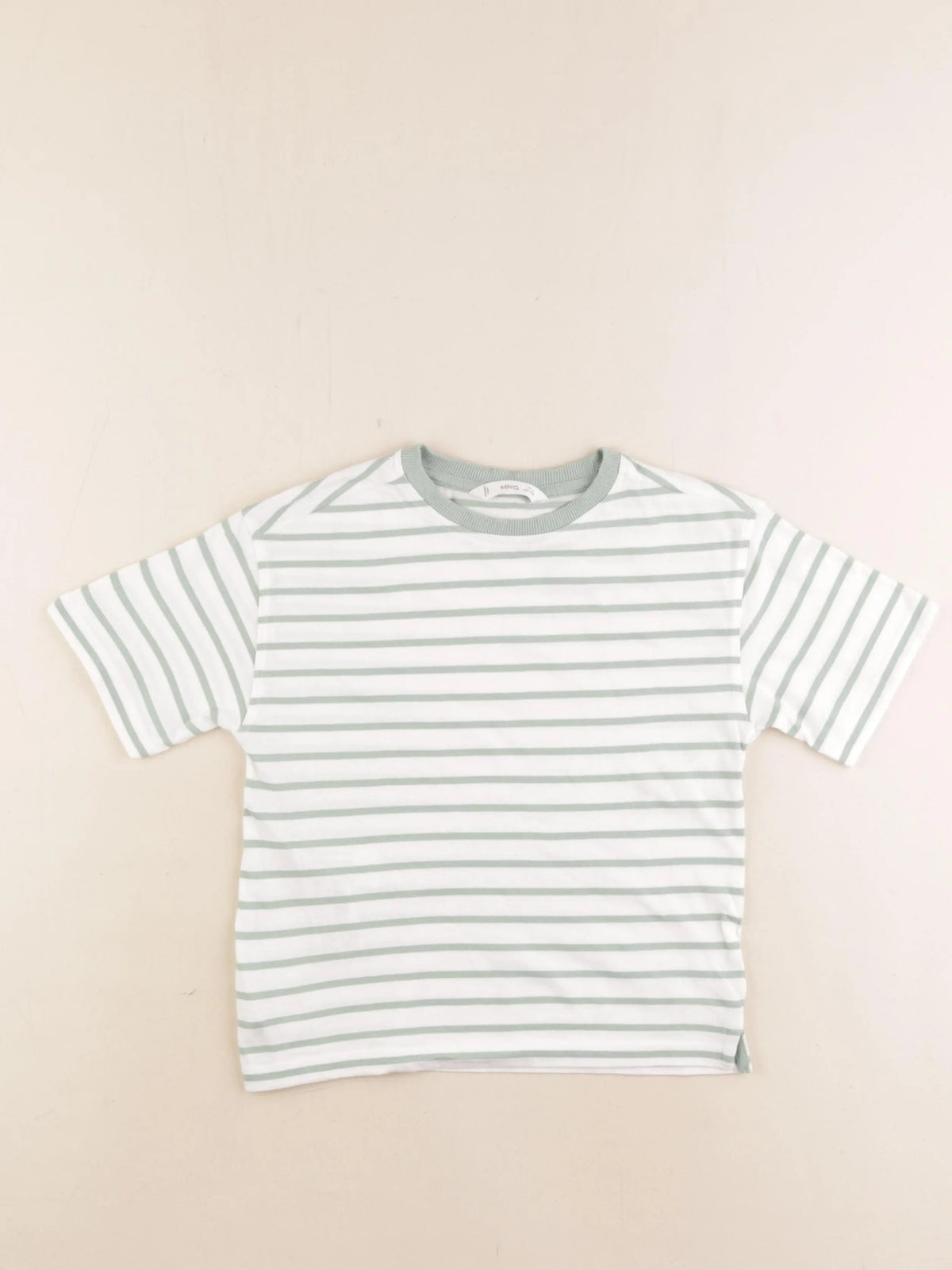 Mango - tee-shirt blanc, vert - 5/6 ans
