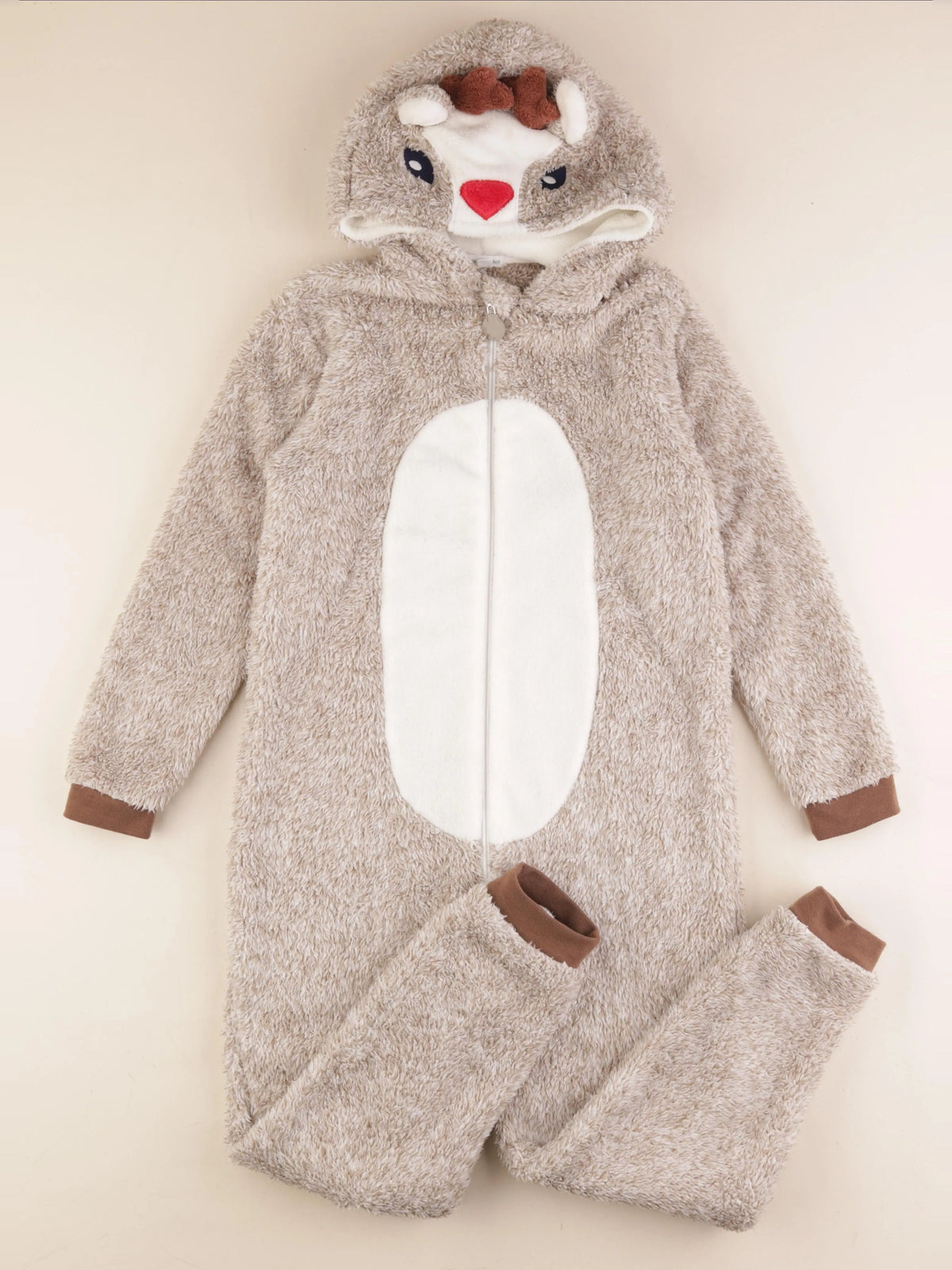 Vertbaudet - sur-pyjama marron - 10 ans