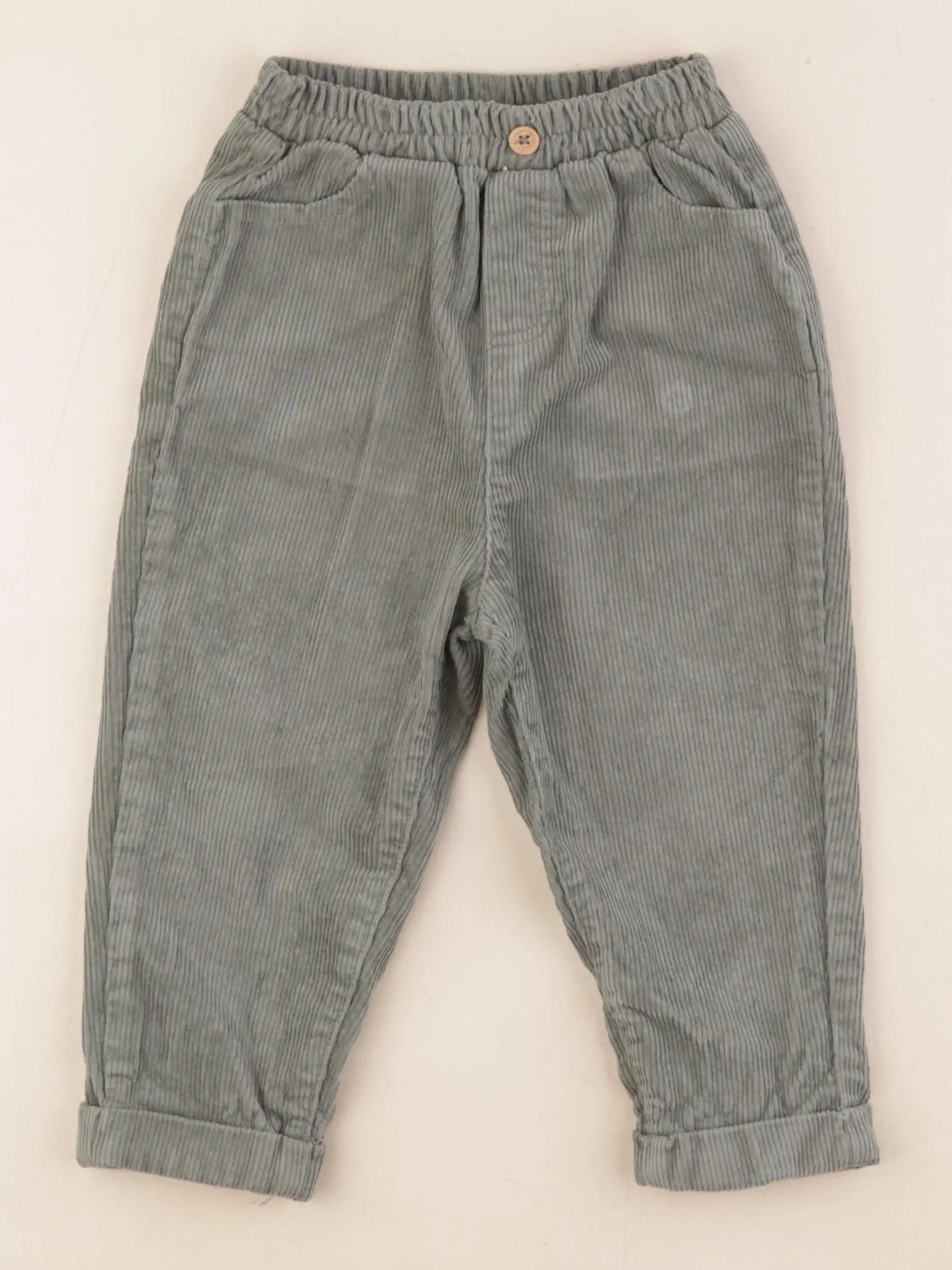 Vertbaudet - pantalon vert - 2 ans