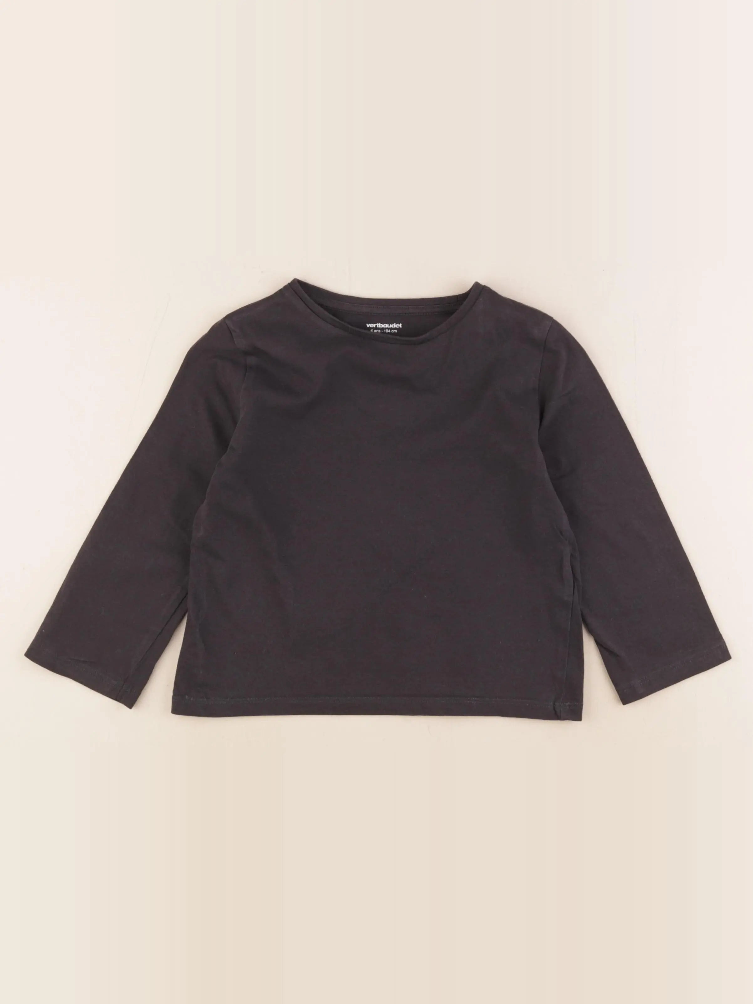 Vertbaudet - tee-shirt gris - 4 ans